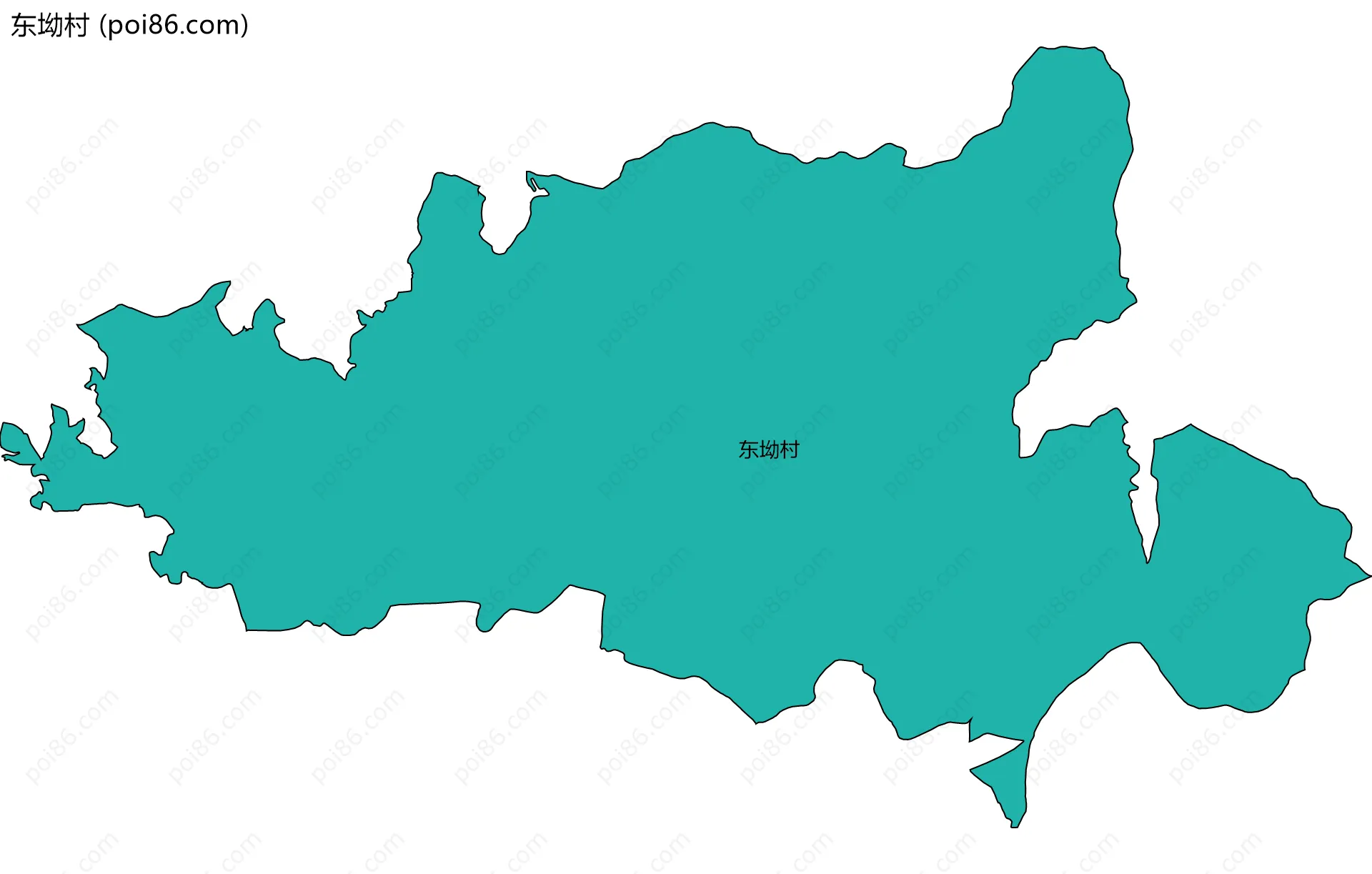 东坳村边界地图