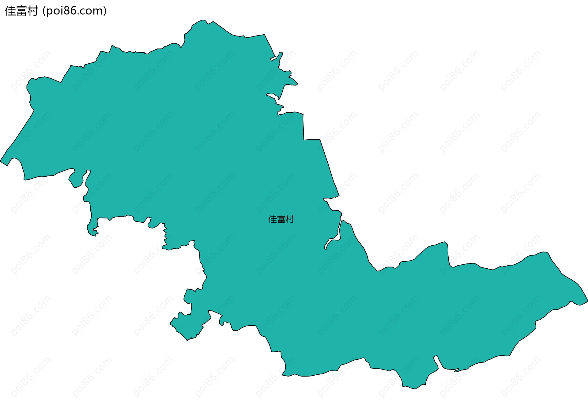 佳富村边界地图