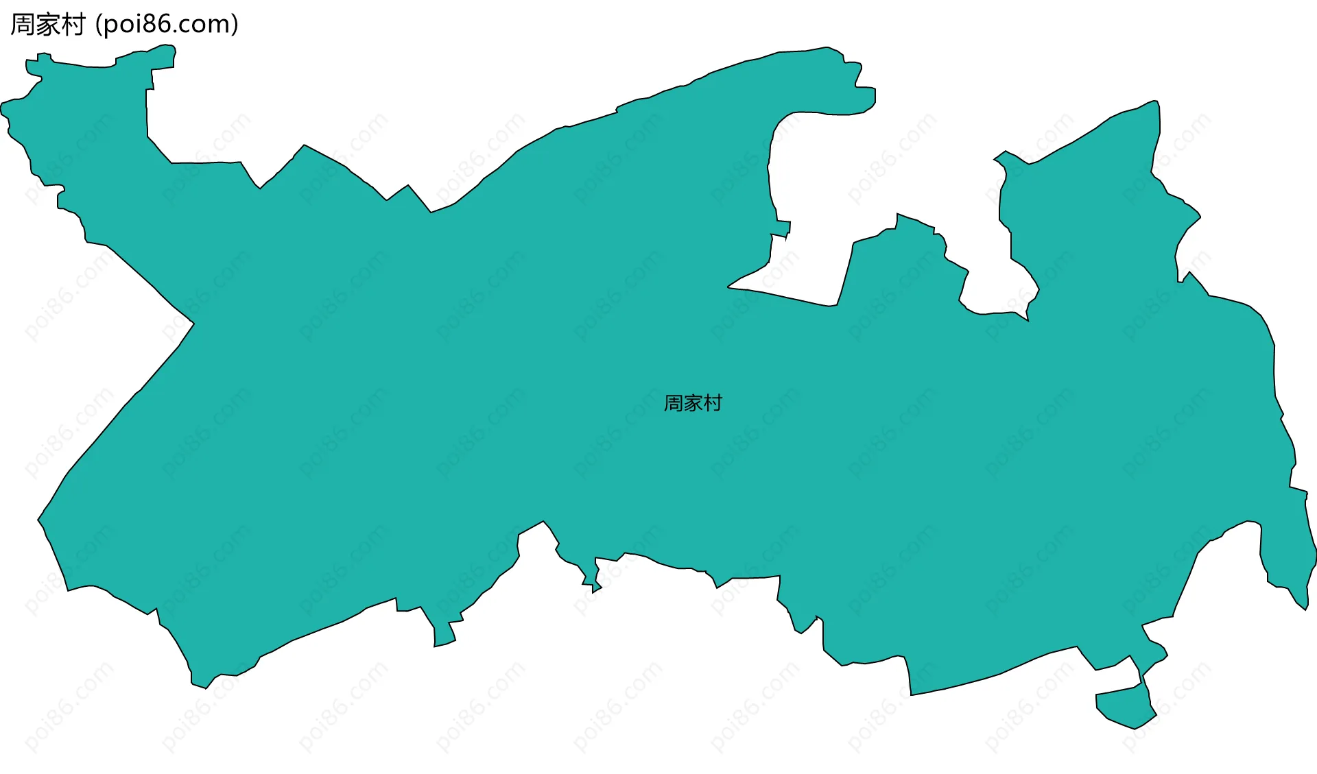 周家村边界地图