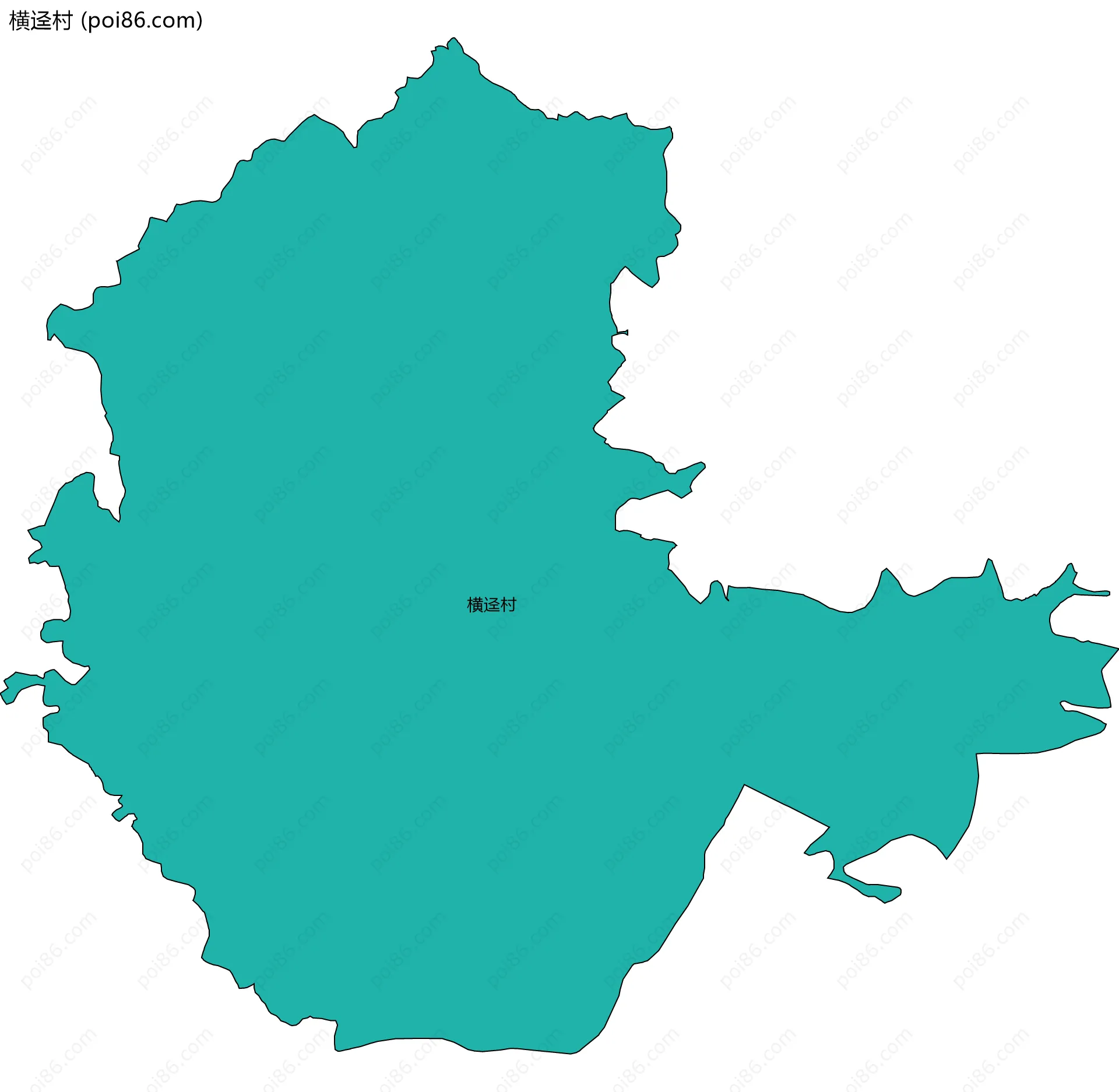 横迳村边界地图