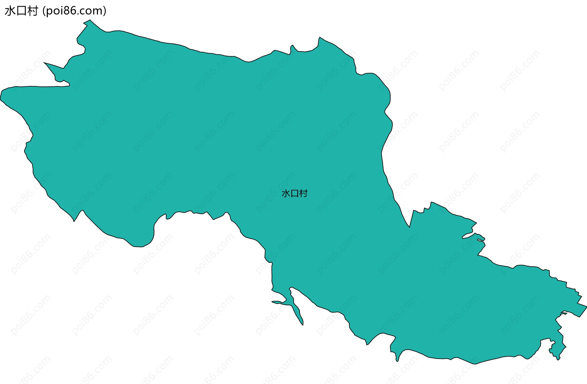 水口村边界地图