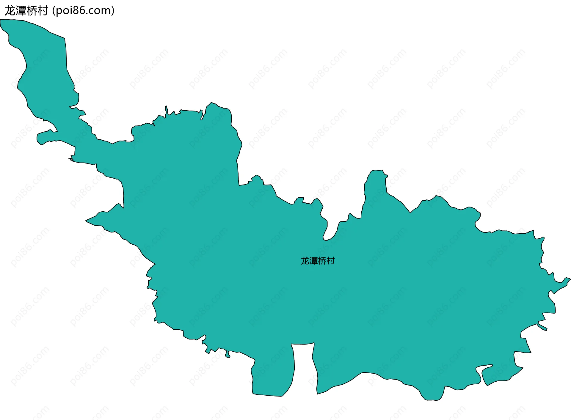 龙潭桥村边界地图