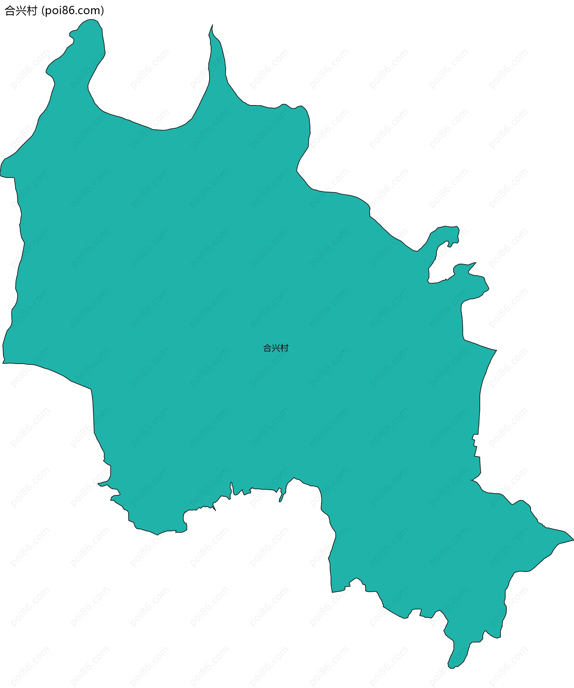 合兴村边界地图