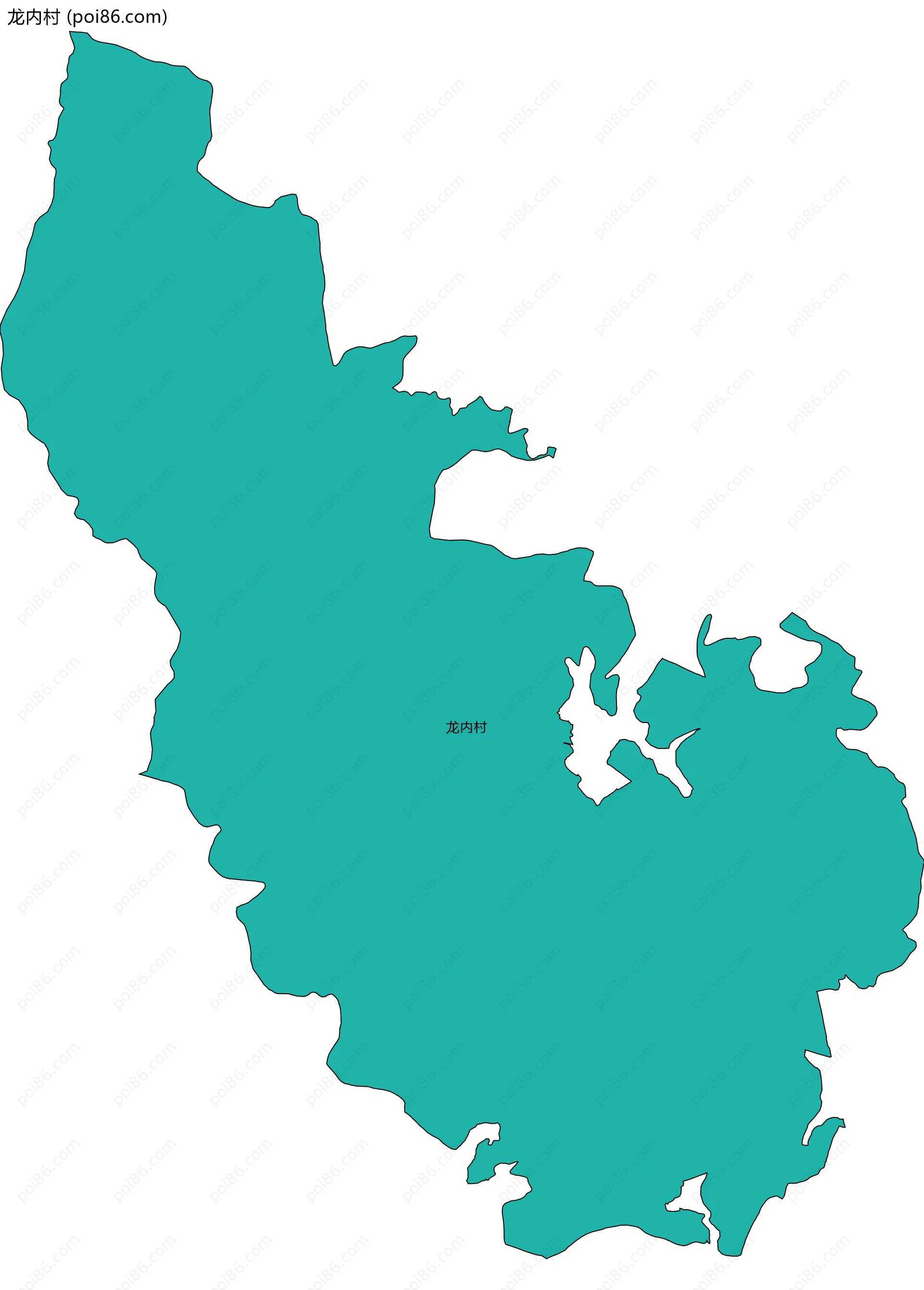 龙内村边界地图