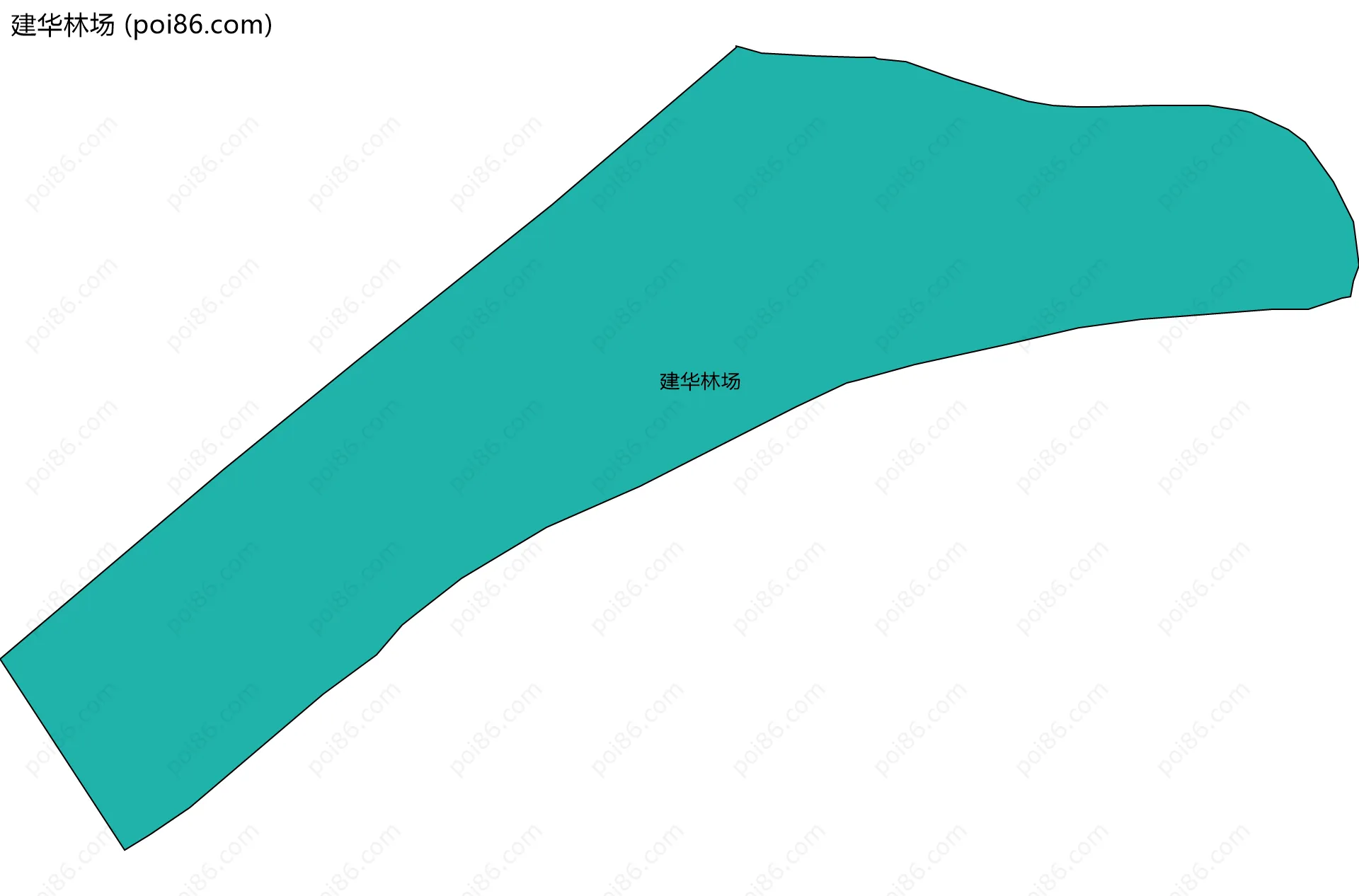 建华林场边界地图