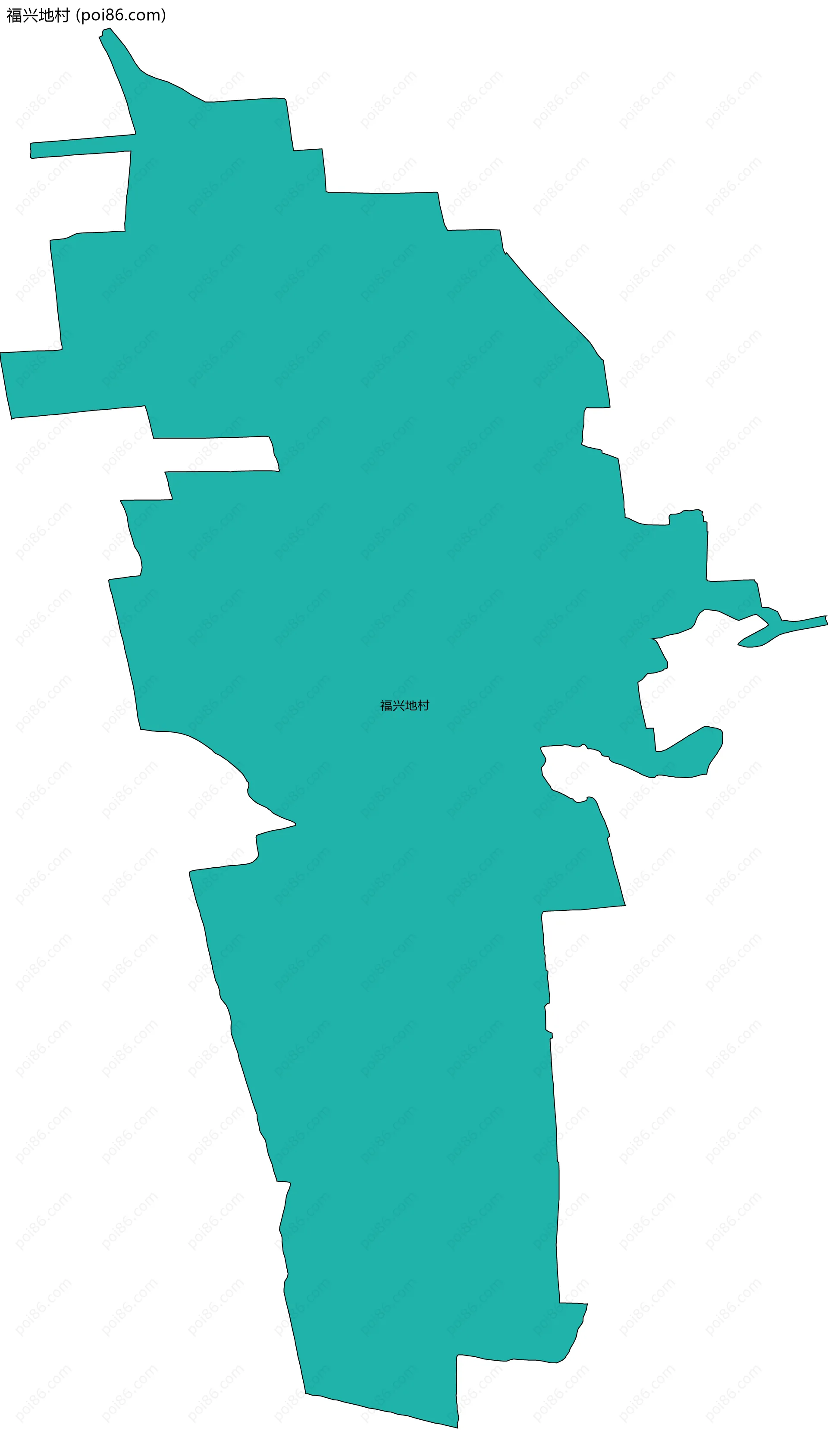 福兴地村边界地图