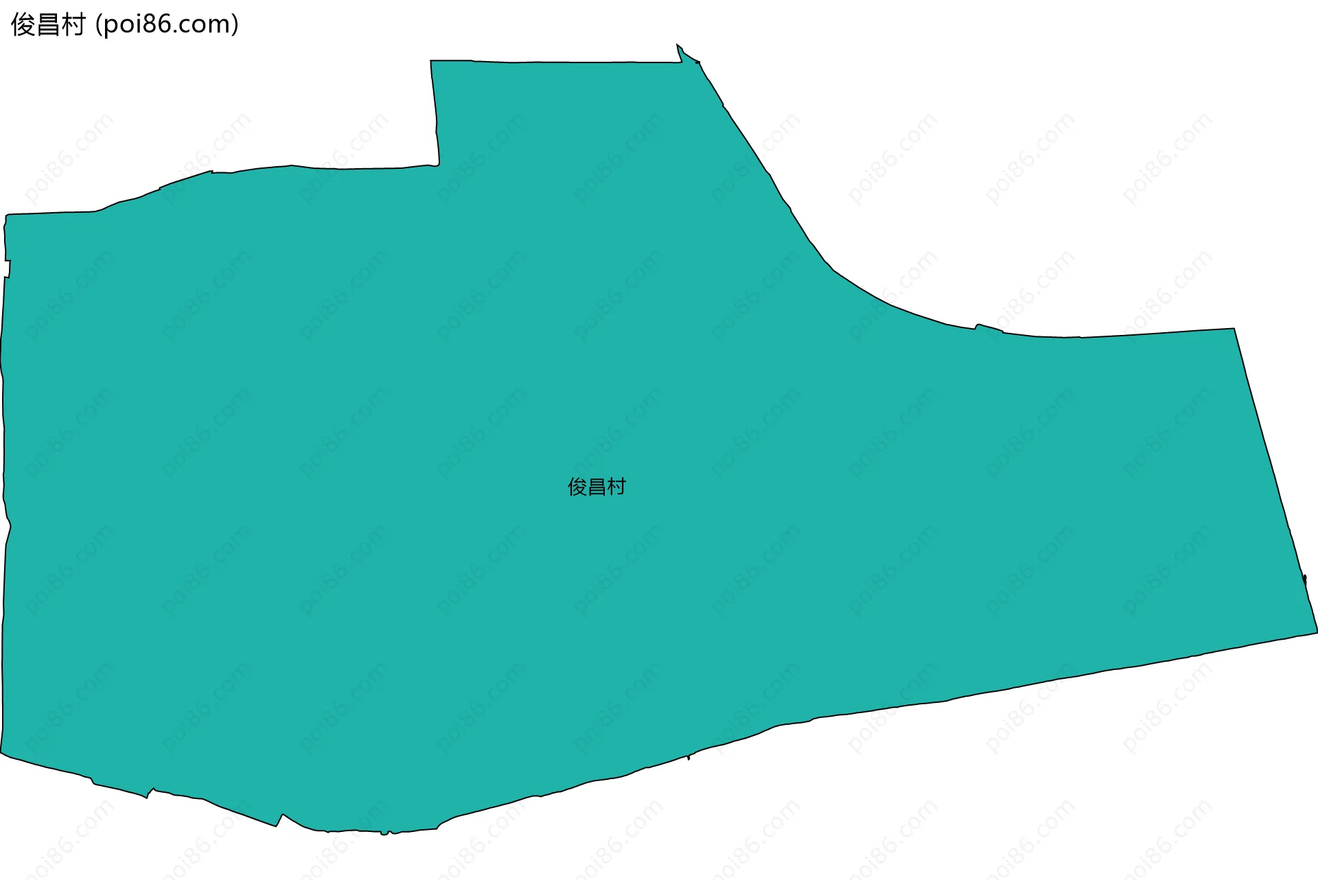 俊昌村边界地图