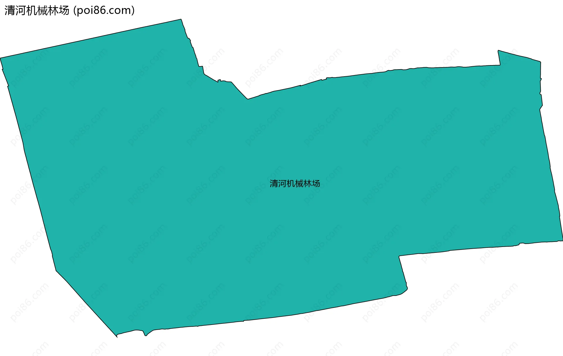 清河机械林场边界地图