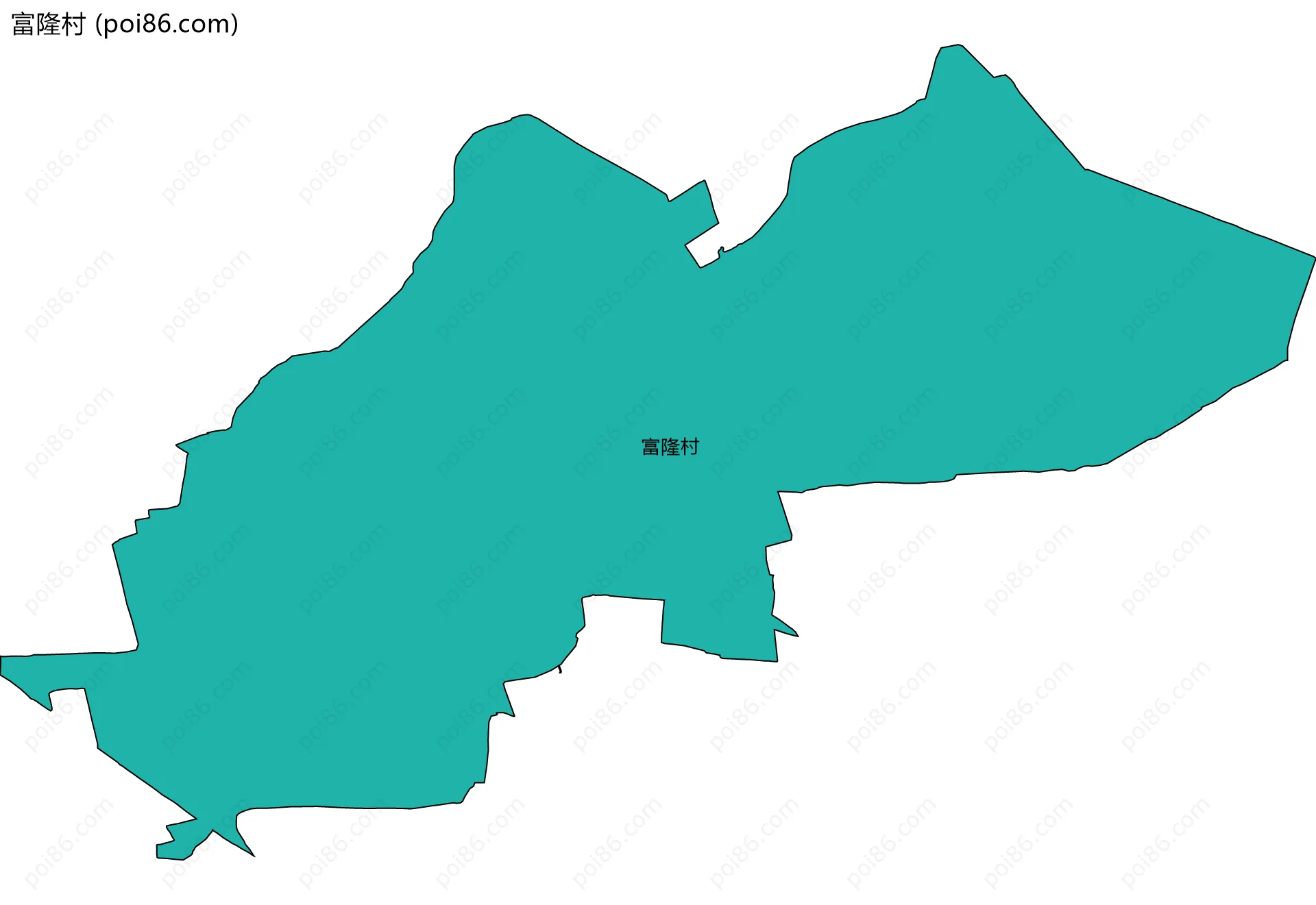 富隆村边界地图