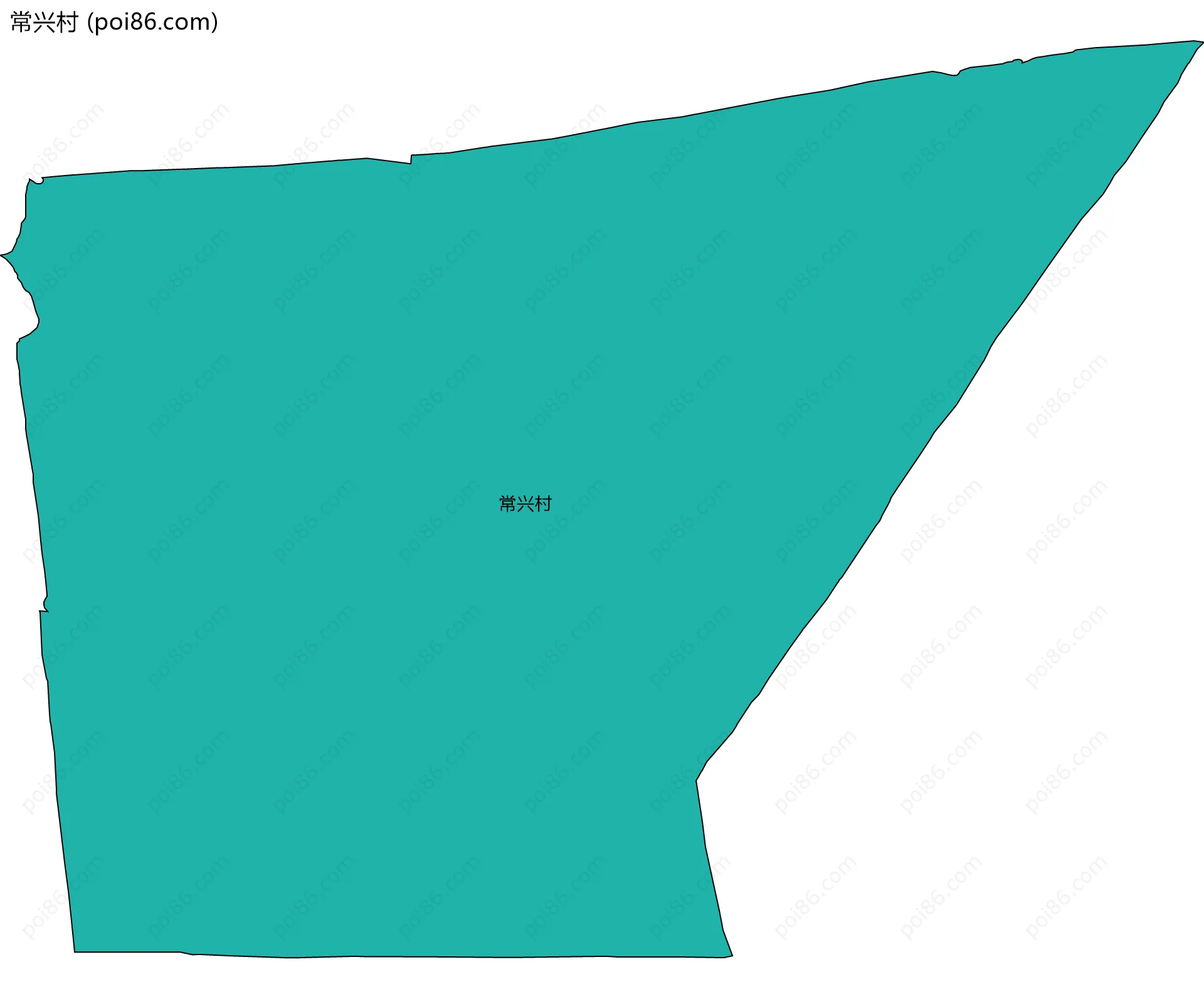 常兴村边界地图