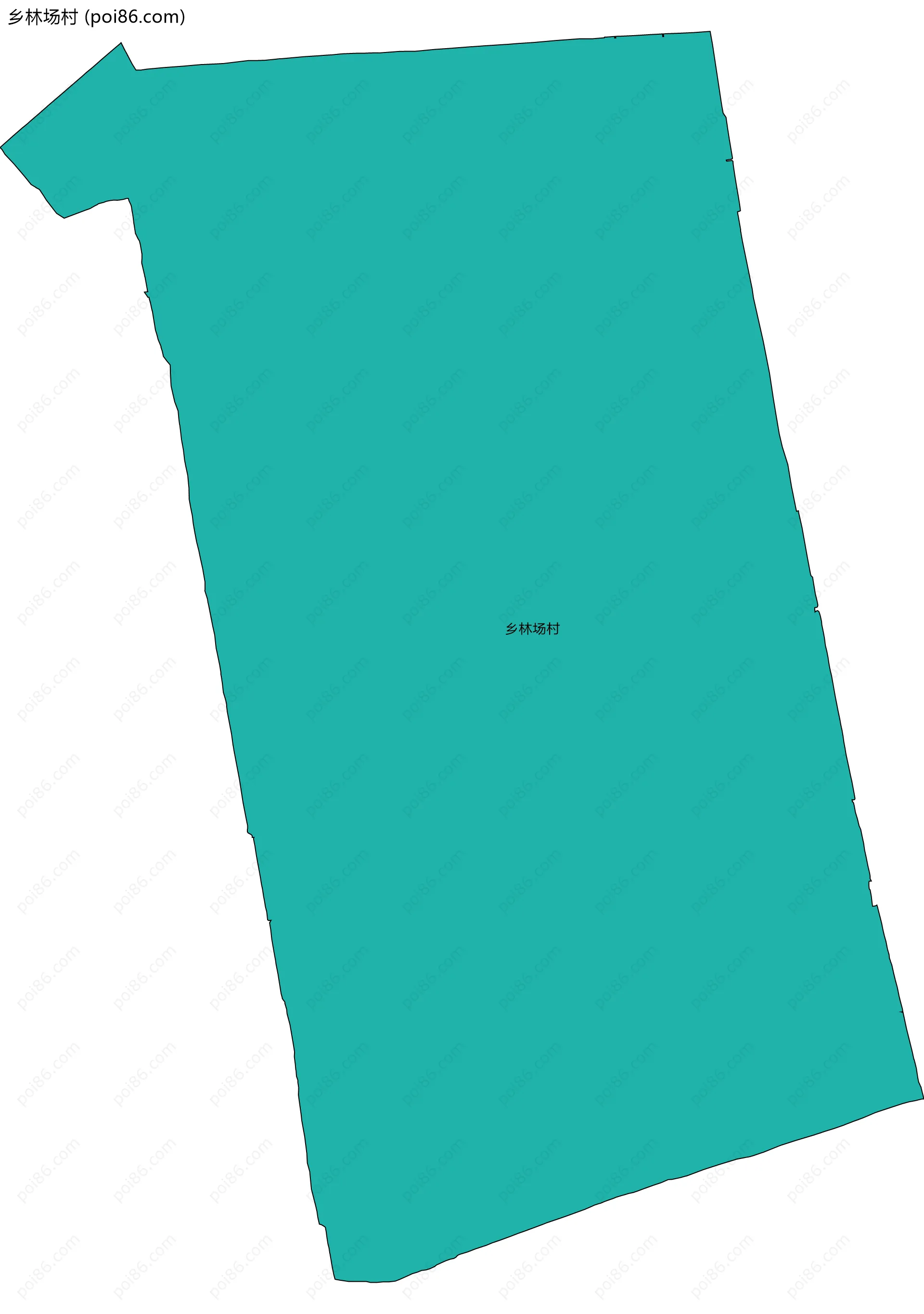 乡林场村边界地图