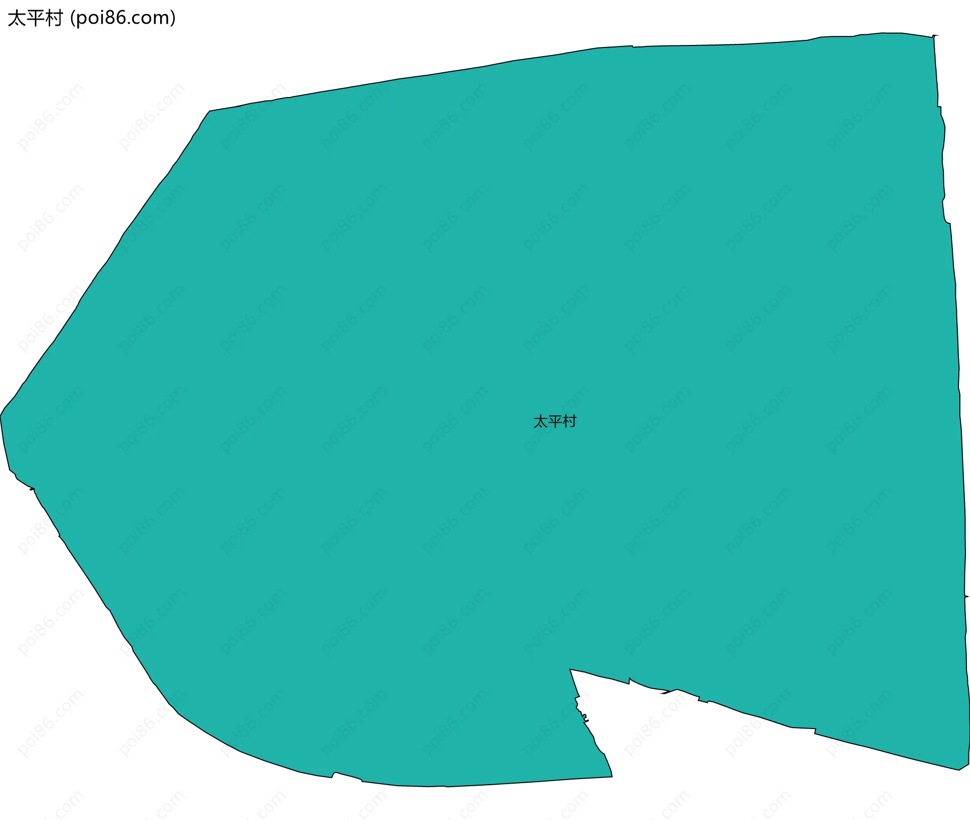 太平村边界地图