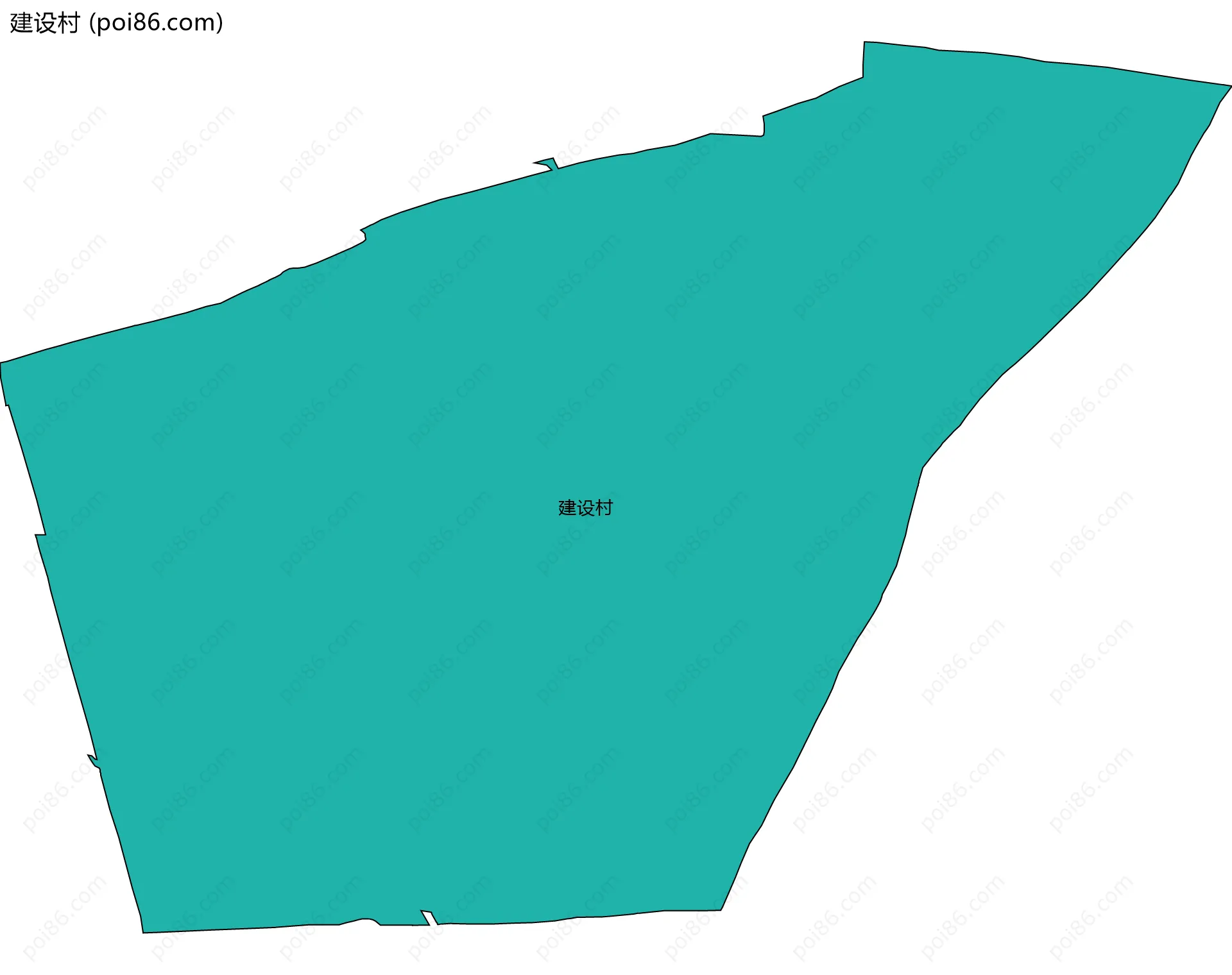 建设村边界地图