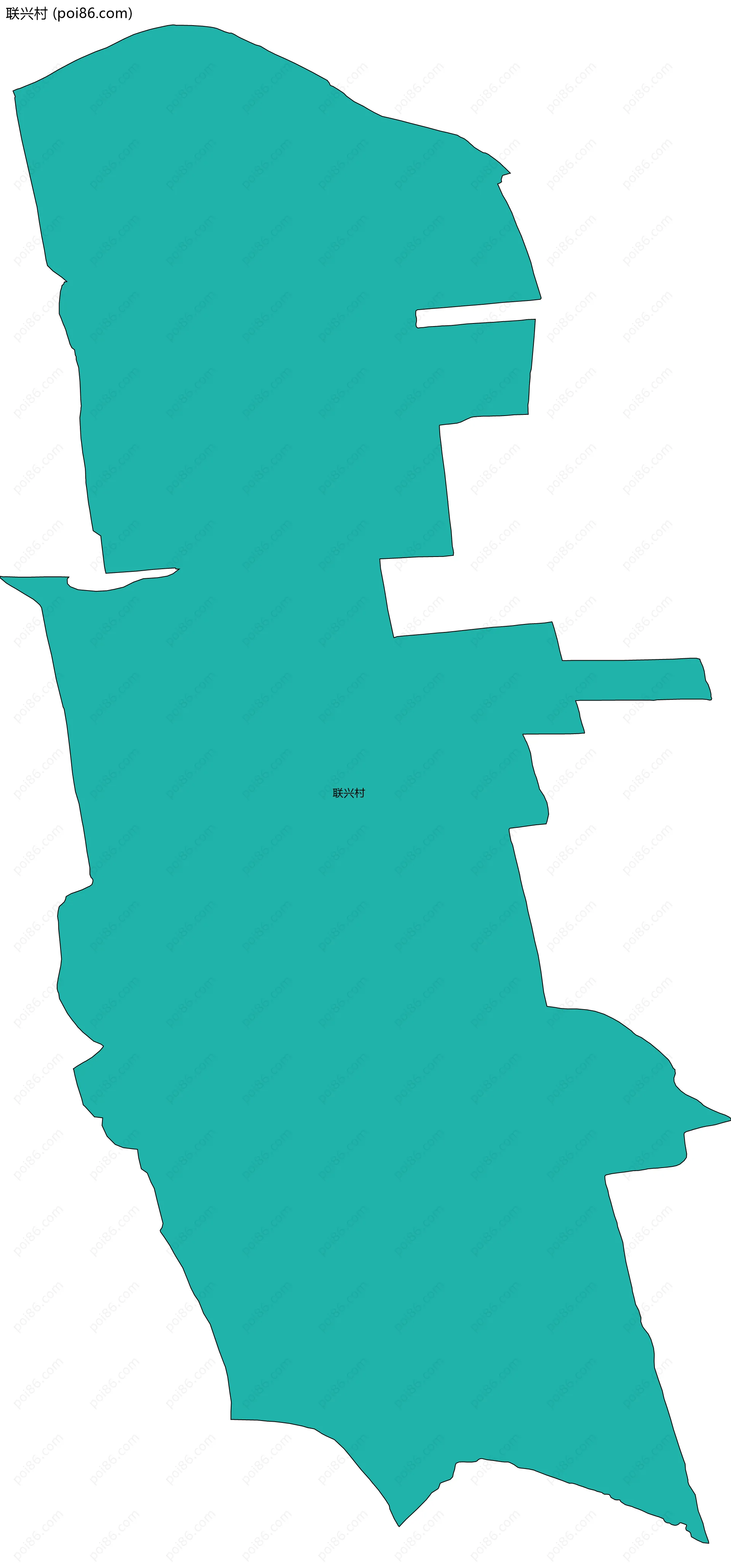 联兴村边界地图