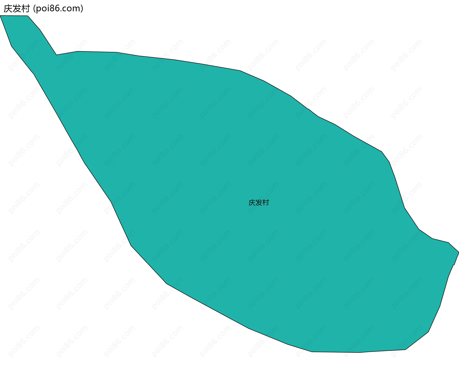 庆发村边界地图