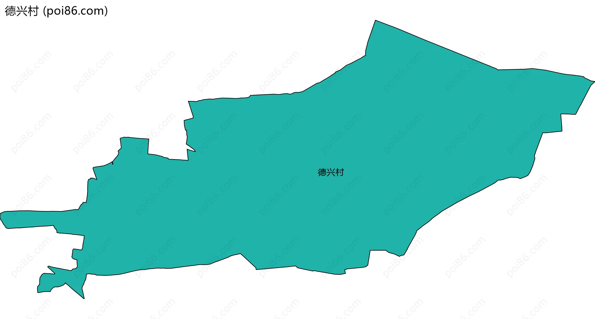 德兴村边界地图