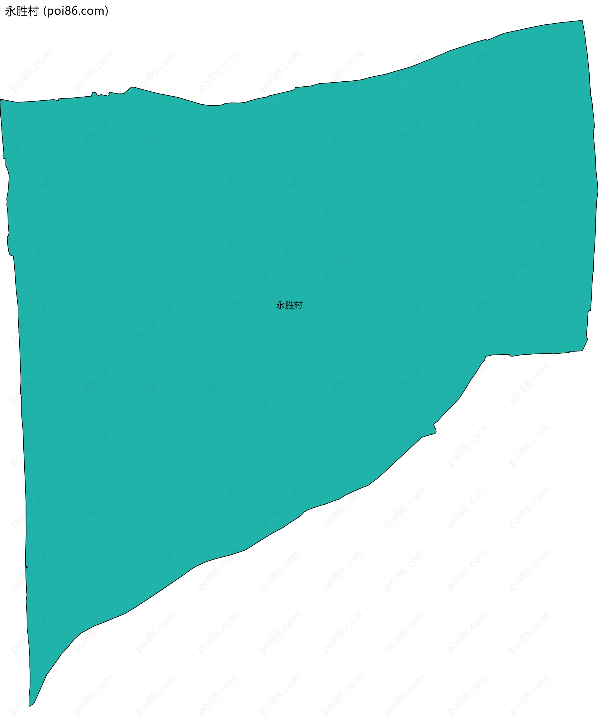 永胜村边界地图