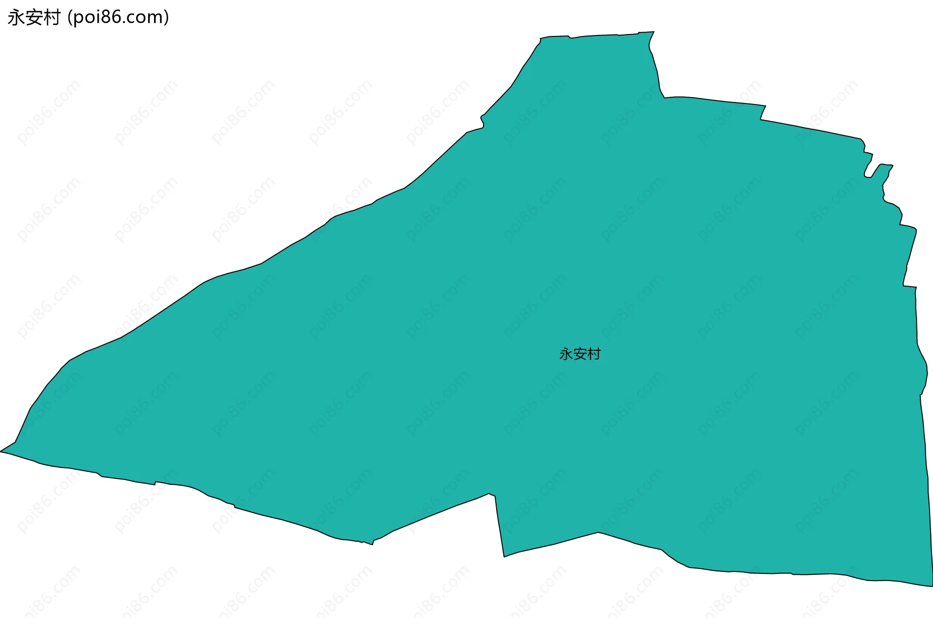 永安村边界地图