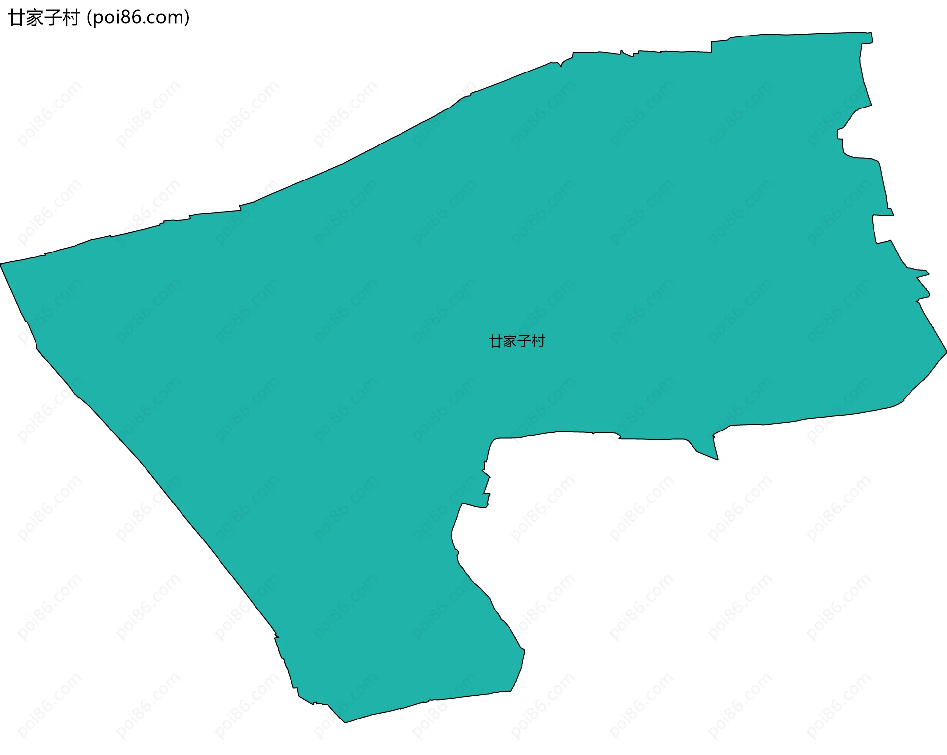 廿家子村边界地图