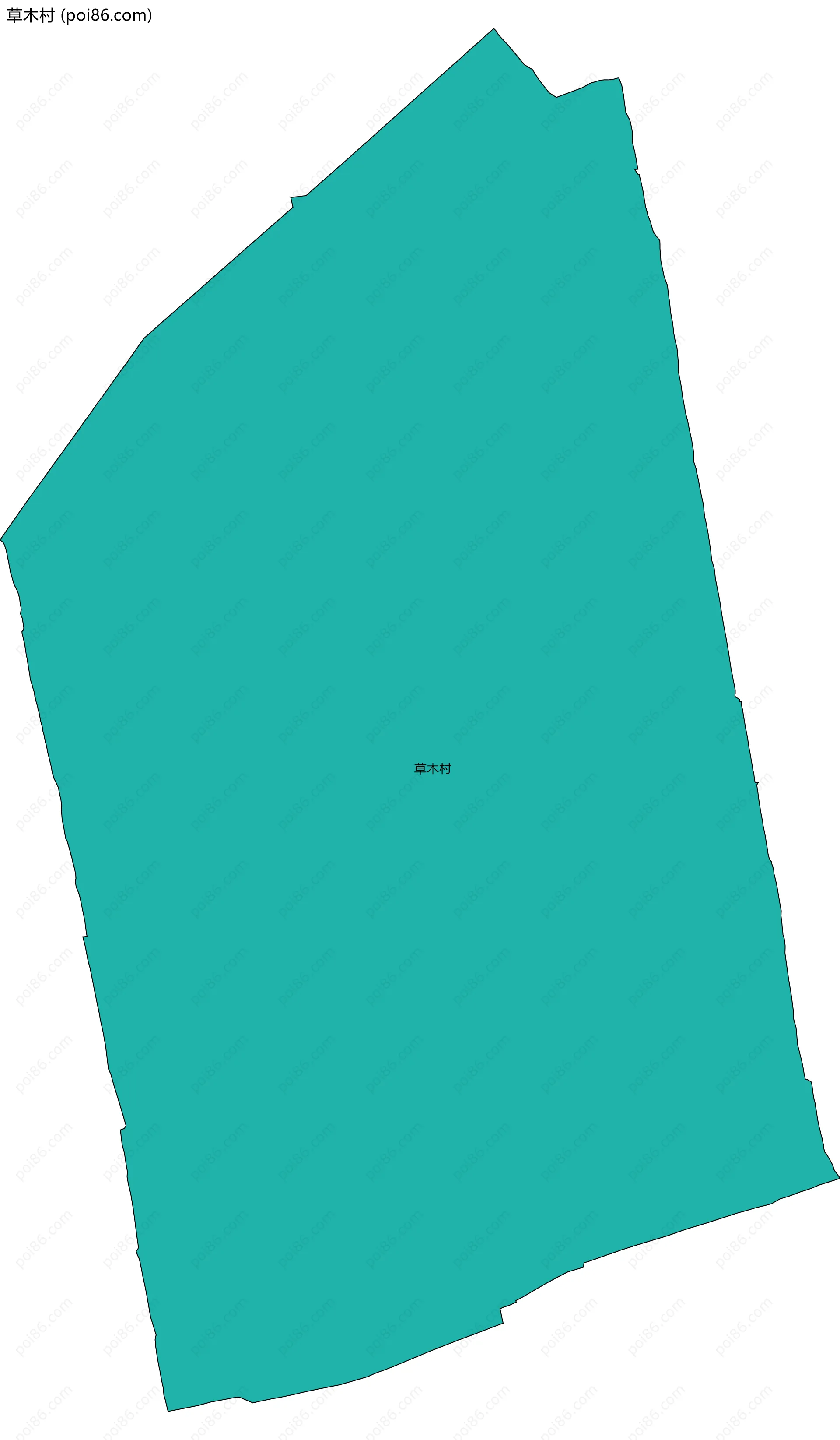 草木村边界地图