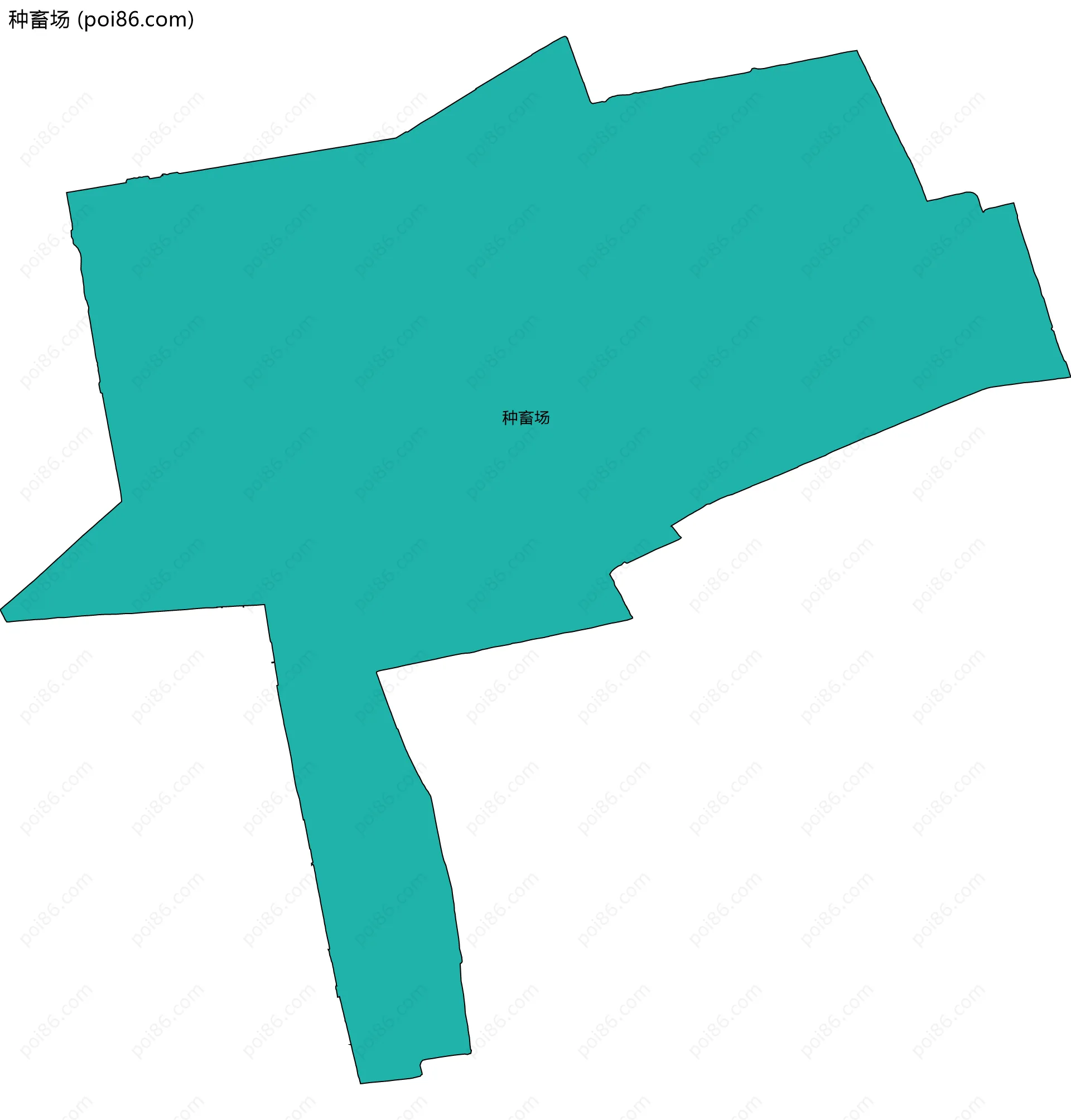 种畜场边界地图