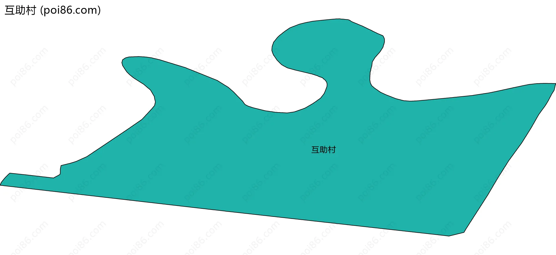 互助村边界地图