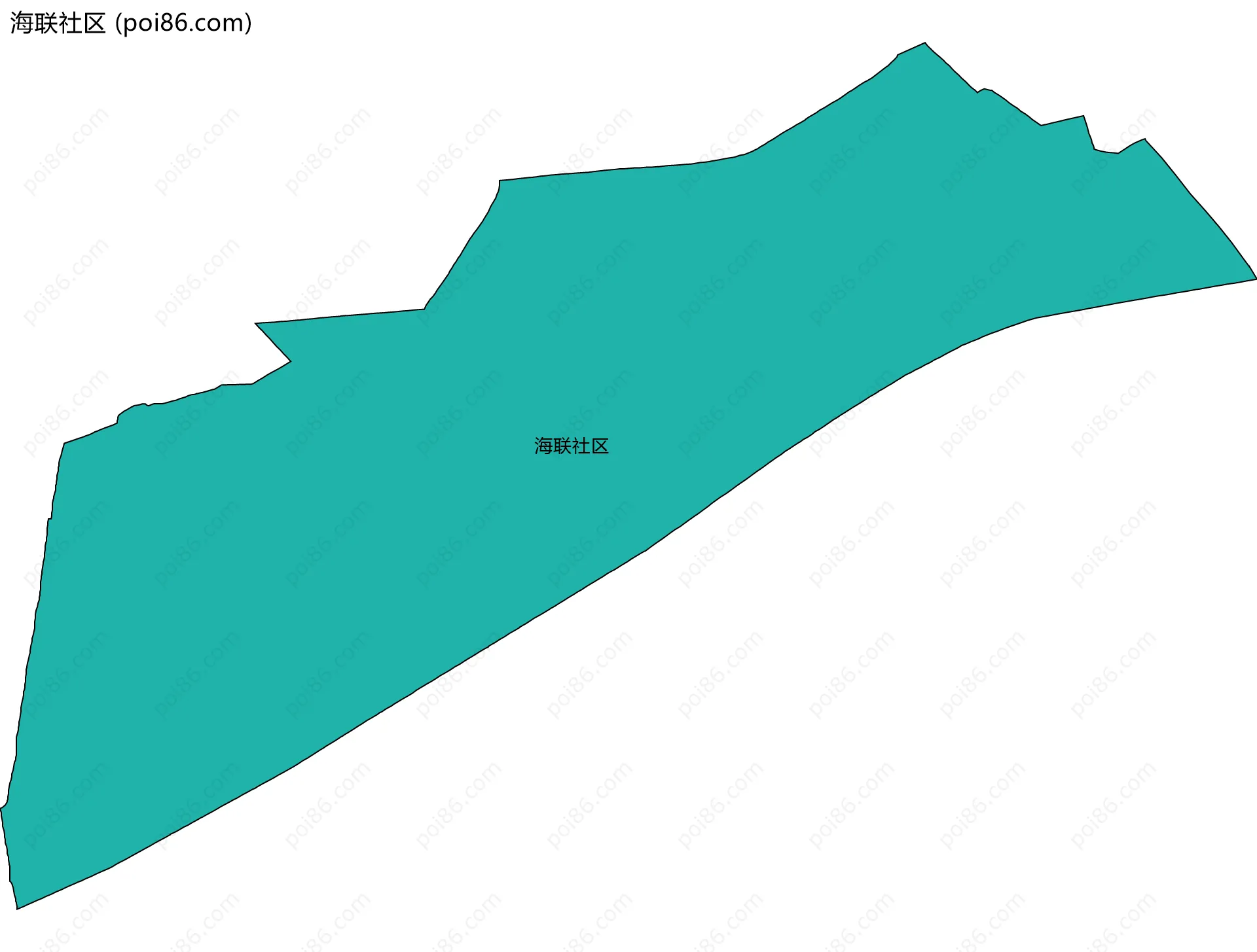 海联社区边界地图