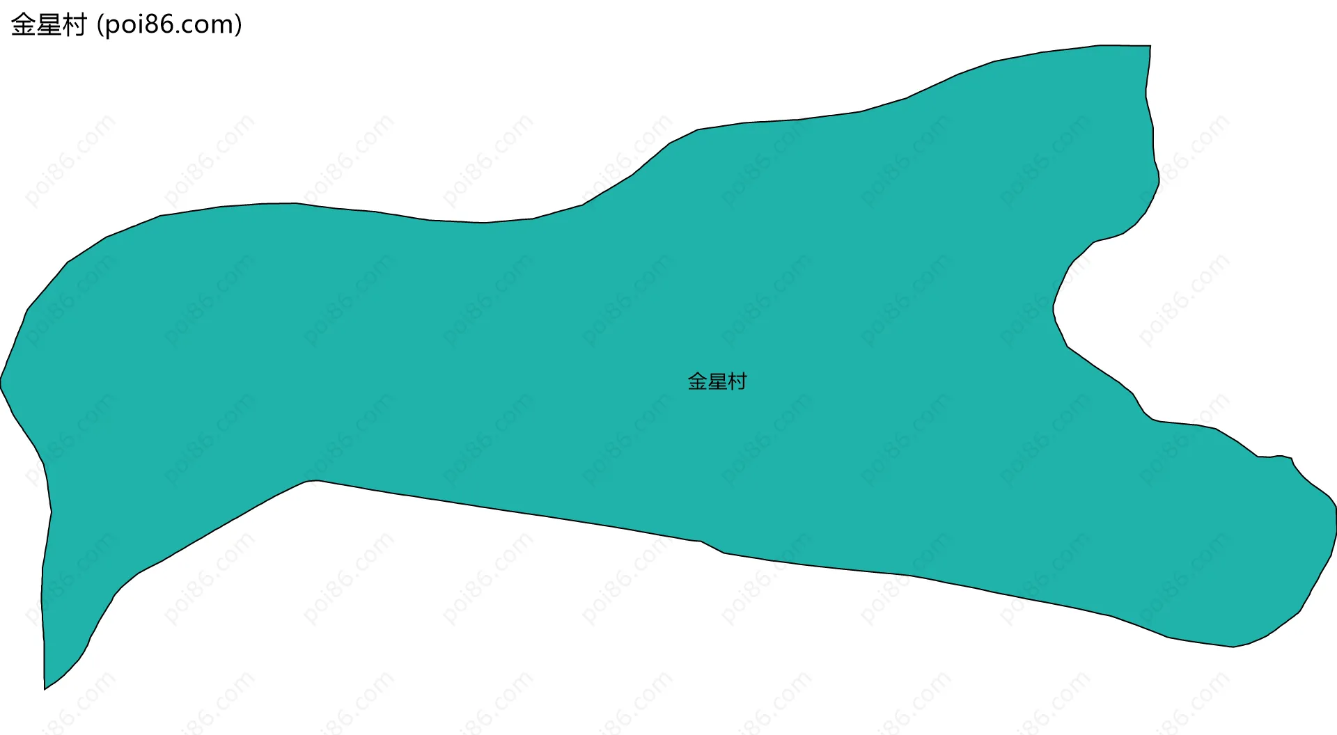 金星村边界地图