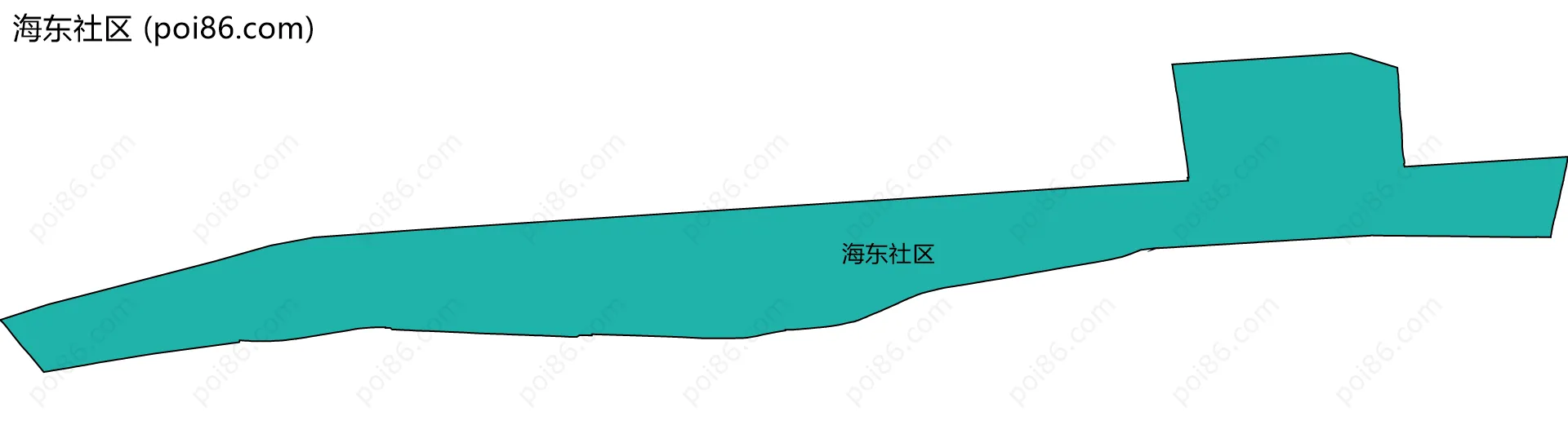 海东社区边界地图