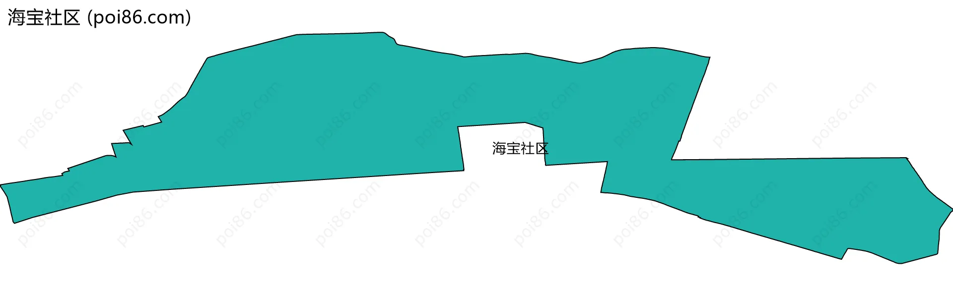 海宝社区边界地图