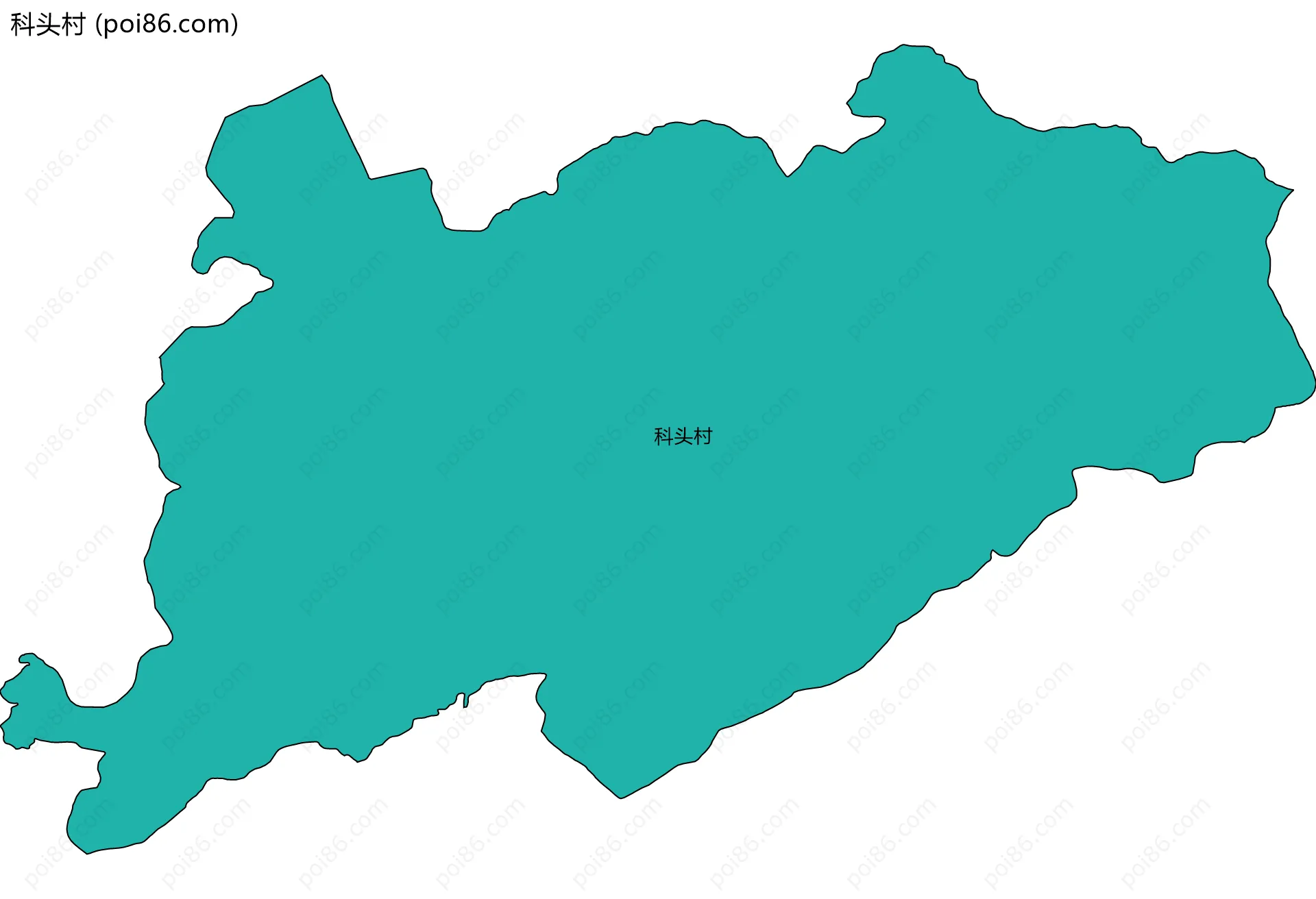 科头村边界地图