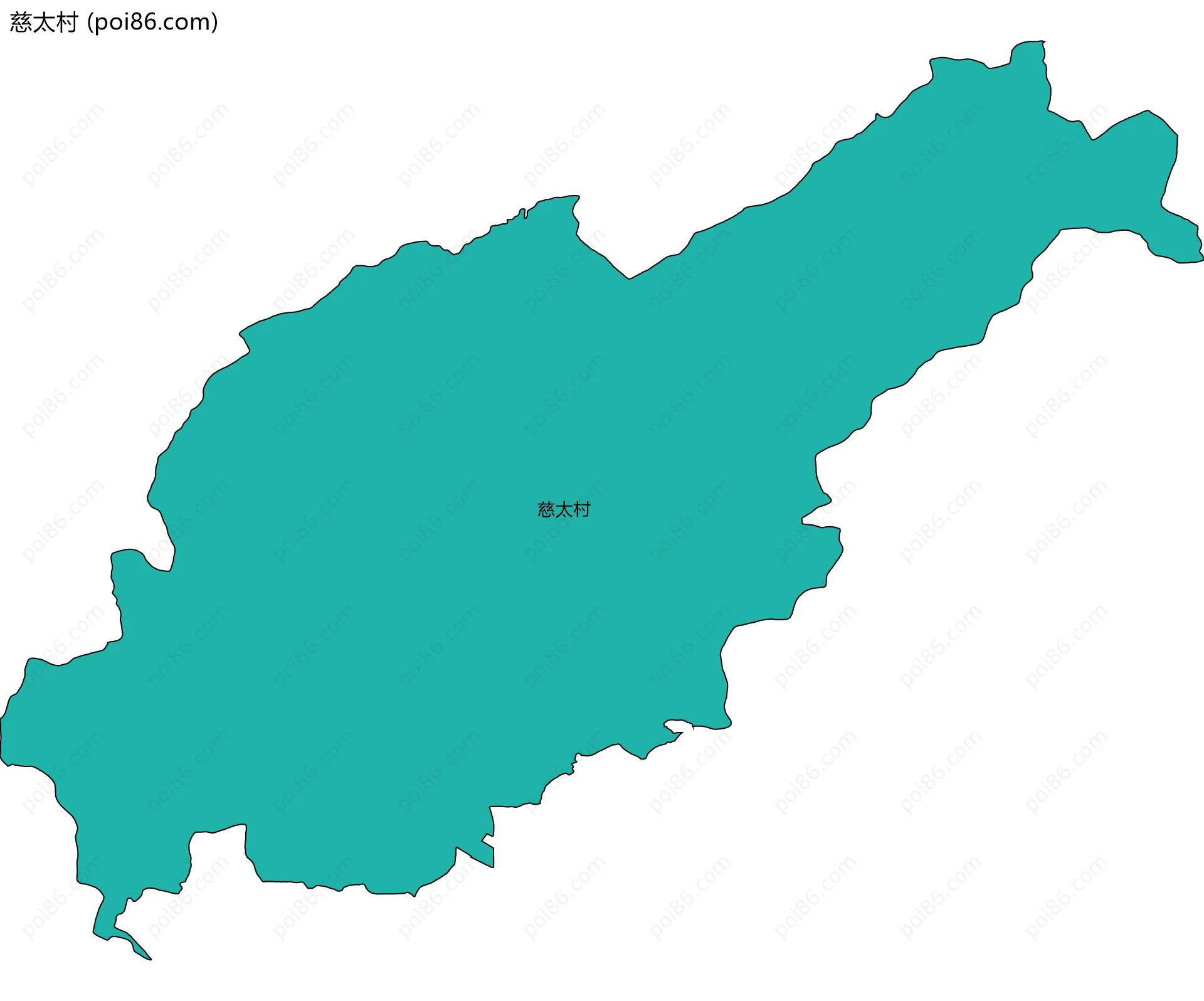 慈太村边界地图
