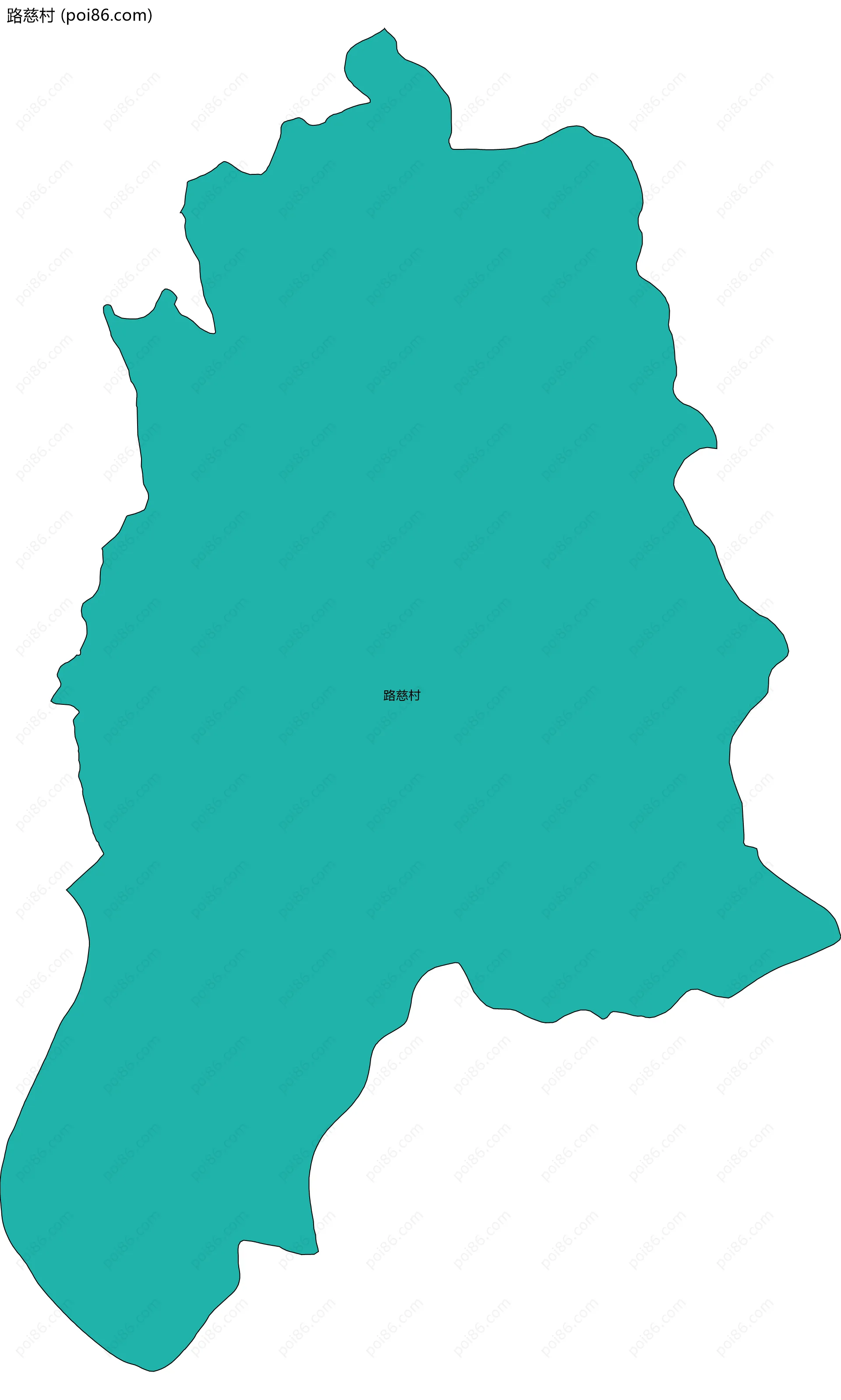 路慈村边界地图