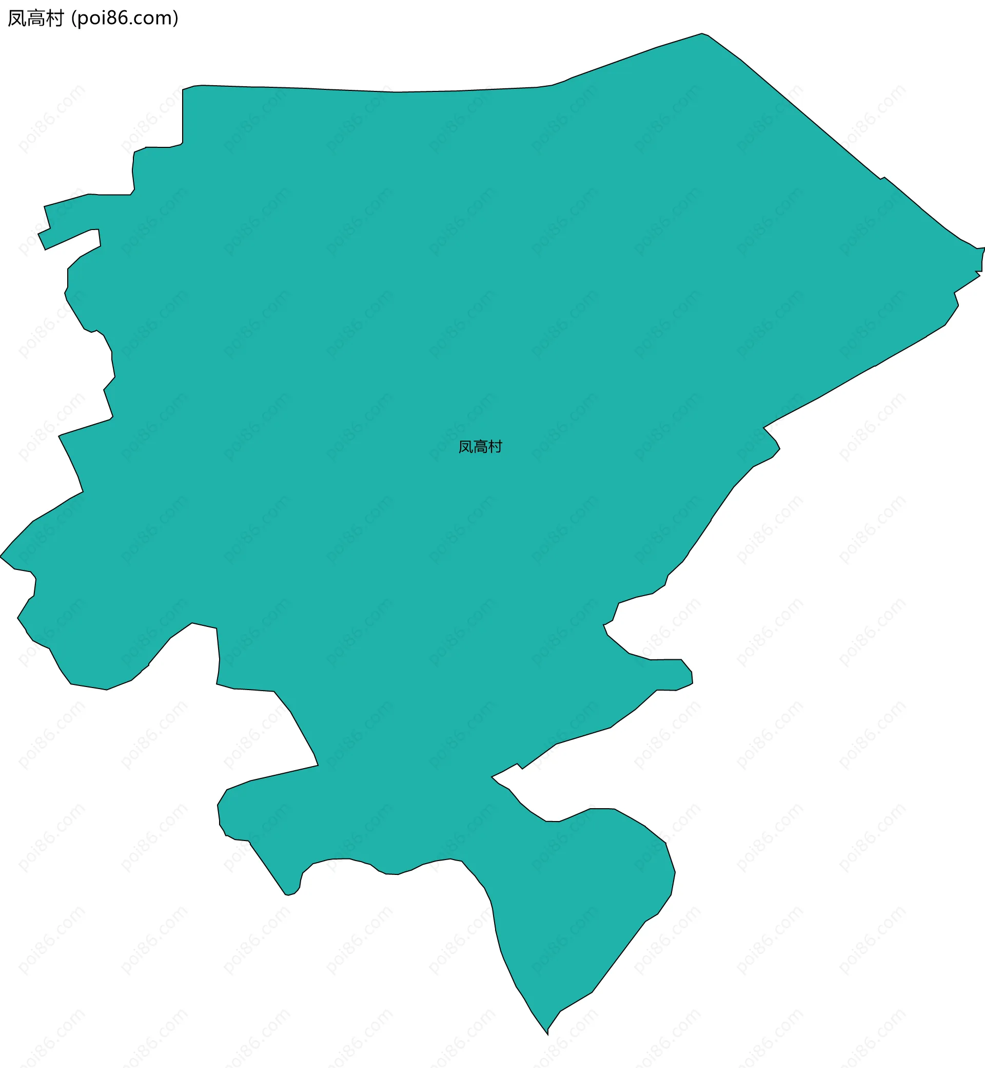 凤高村边界地图