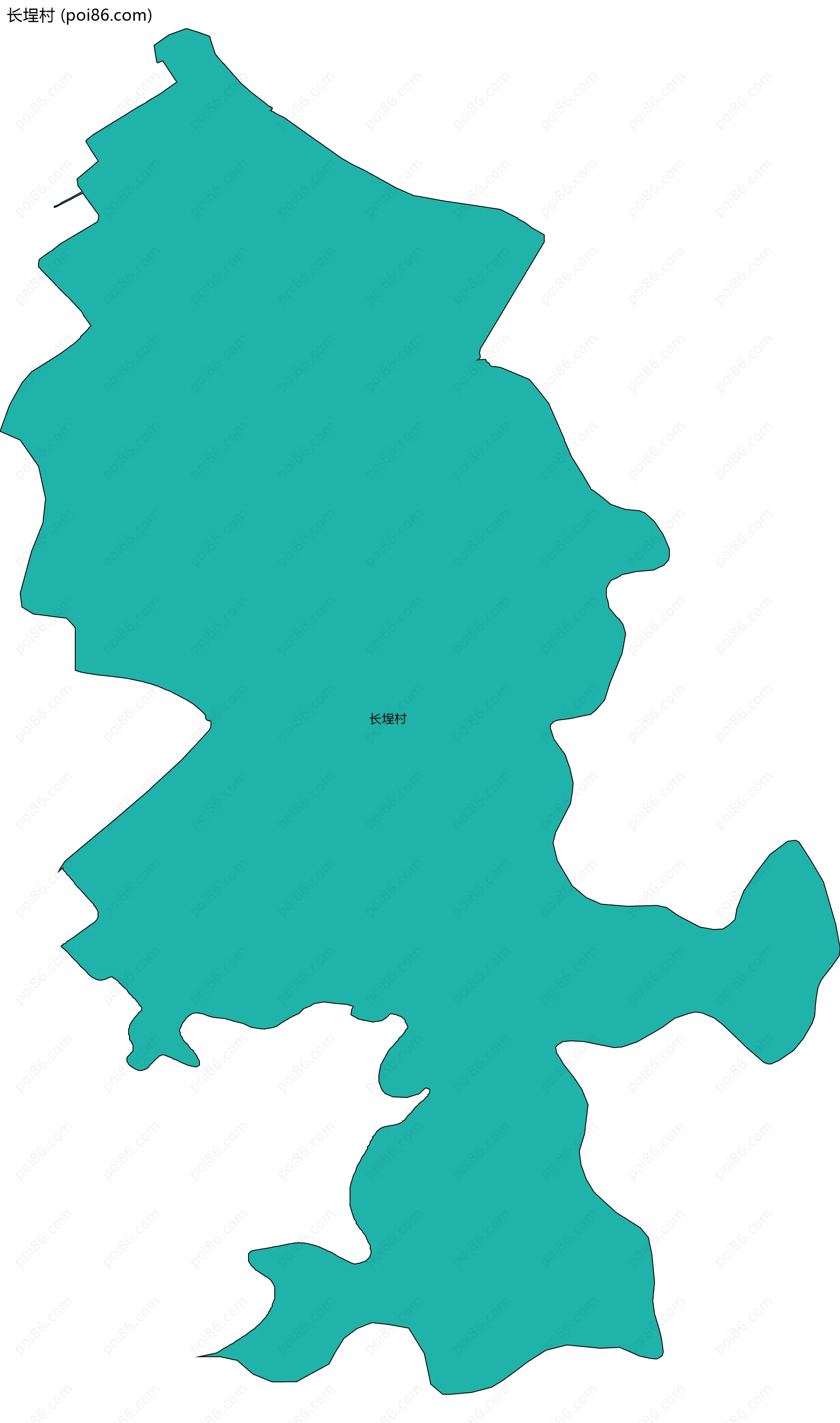 长埕村边界地图