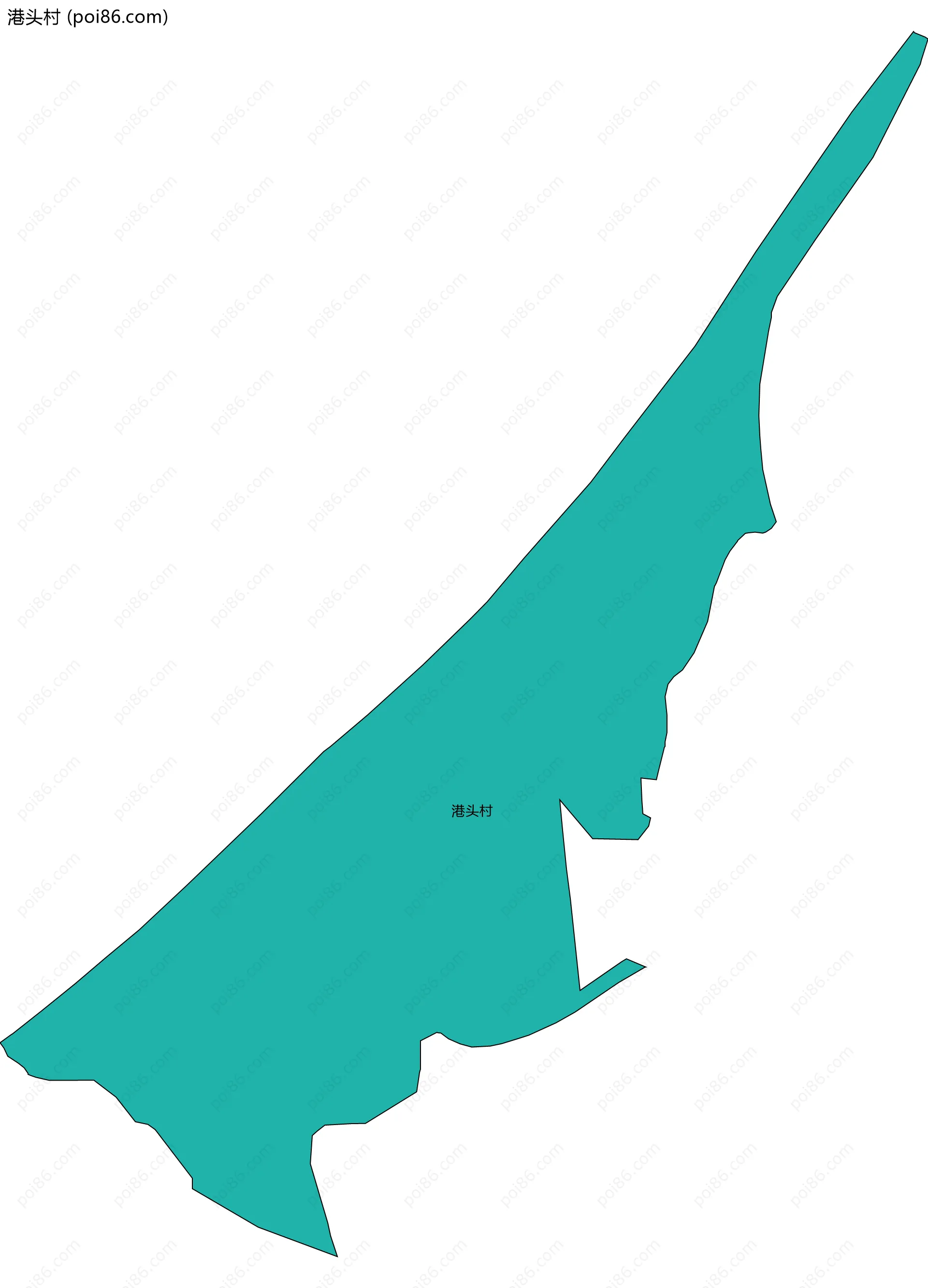 港头村边界地图