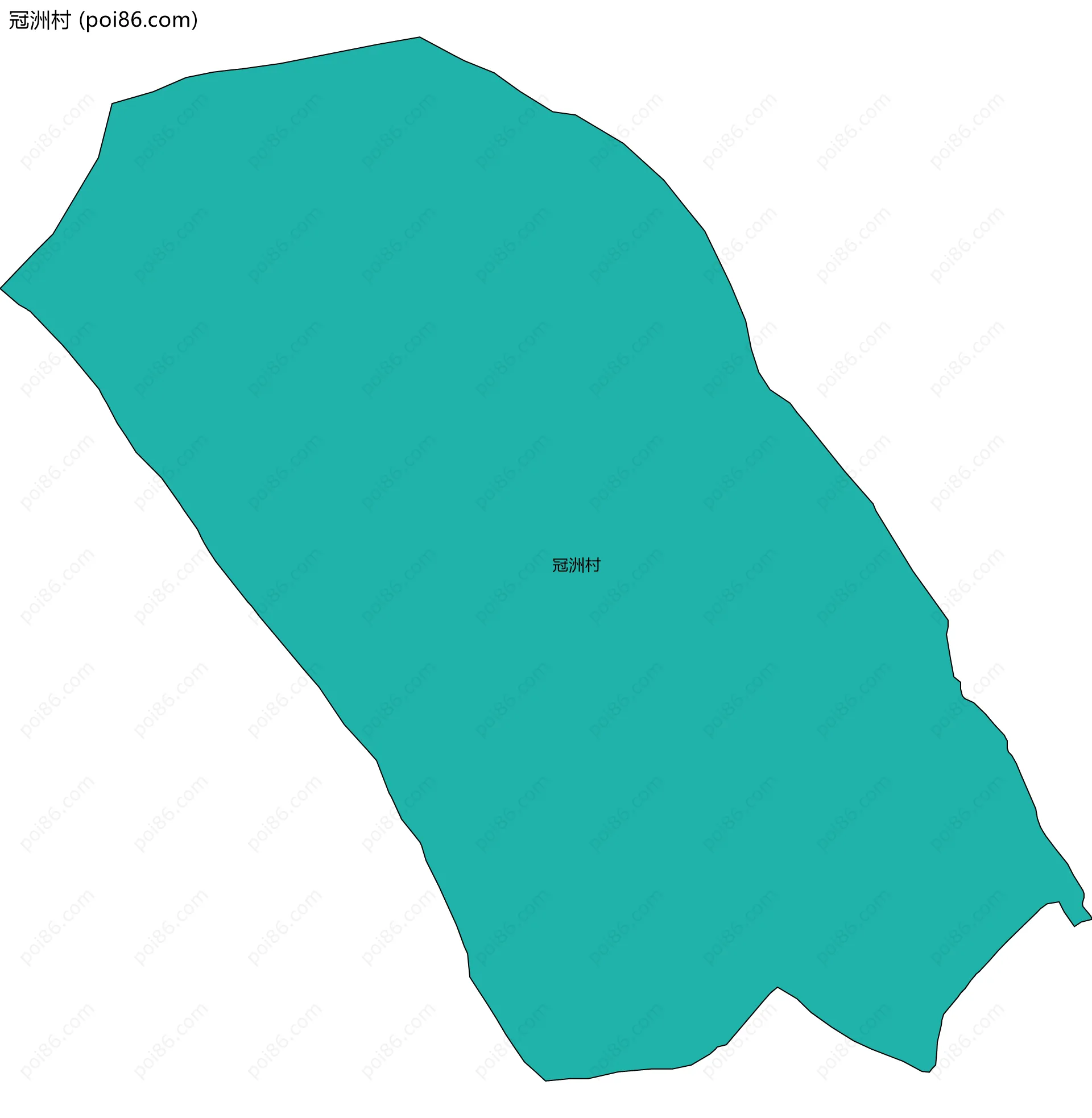 冠洲村边界地图