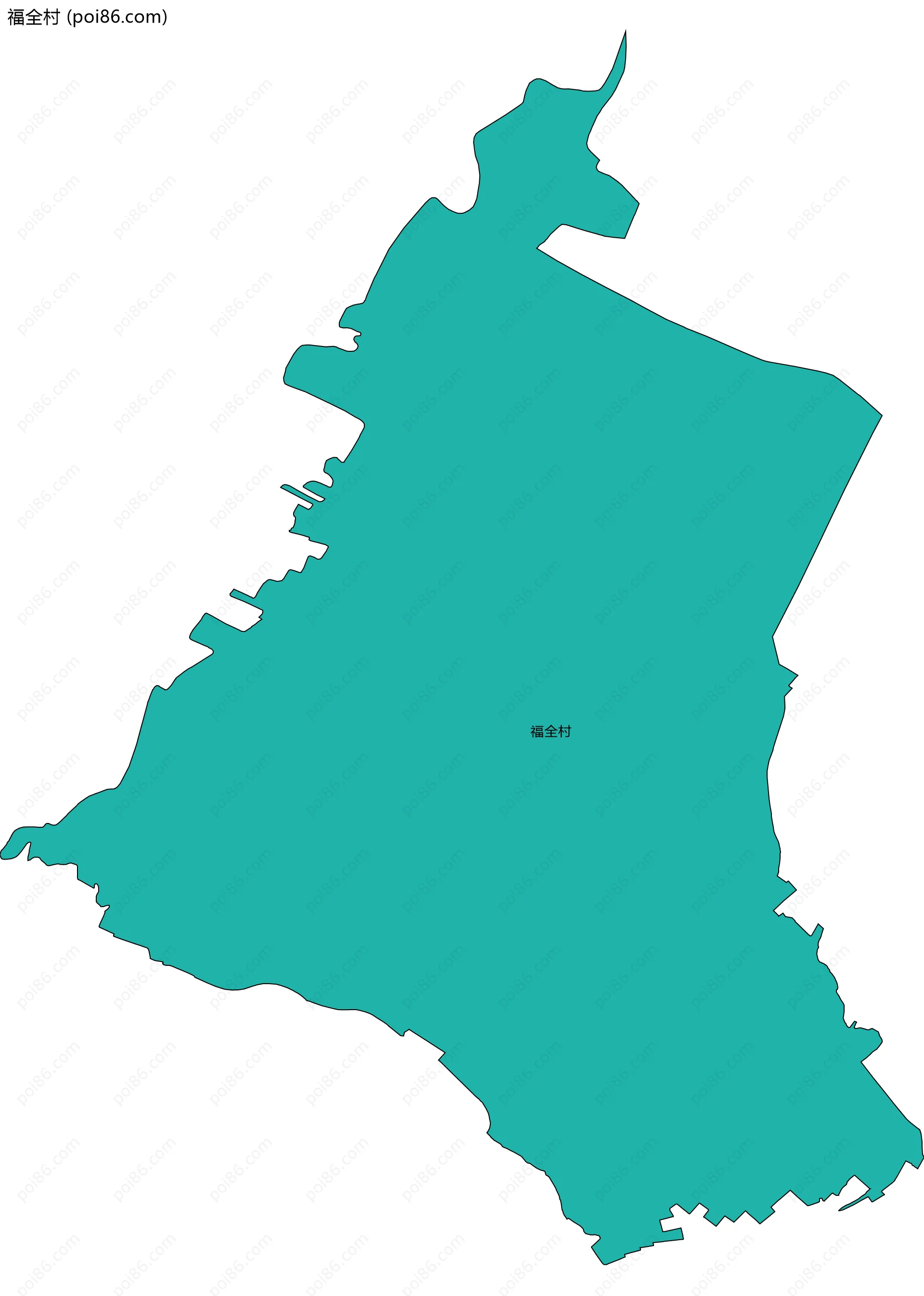福全村边界地图