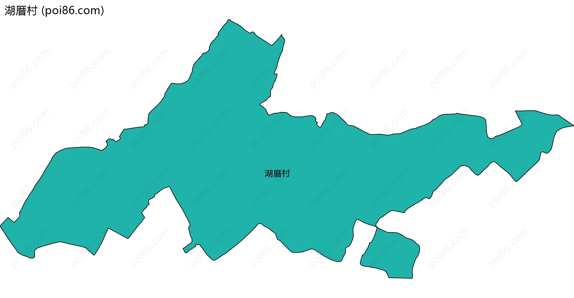 湖厝村边界地图