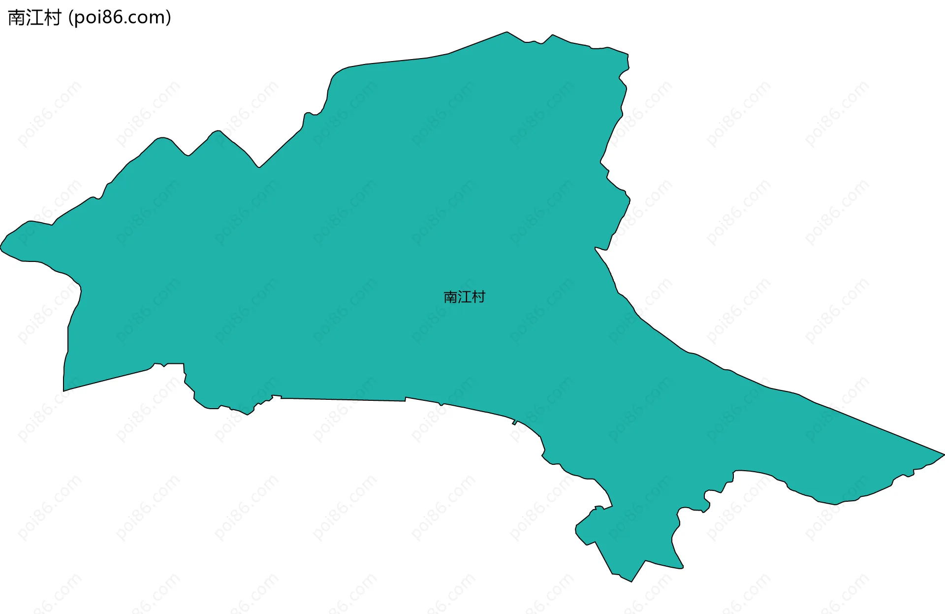 南江村边界地图