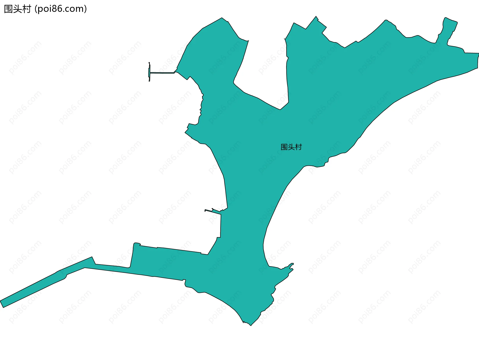 围头村边界地图