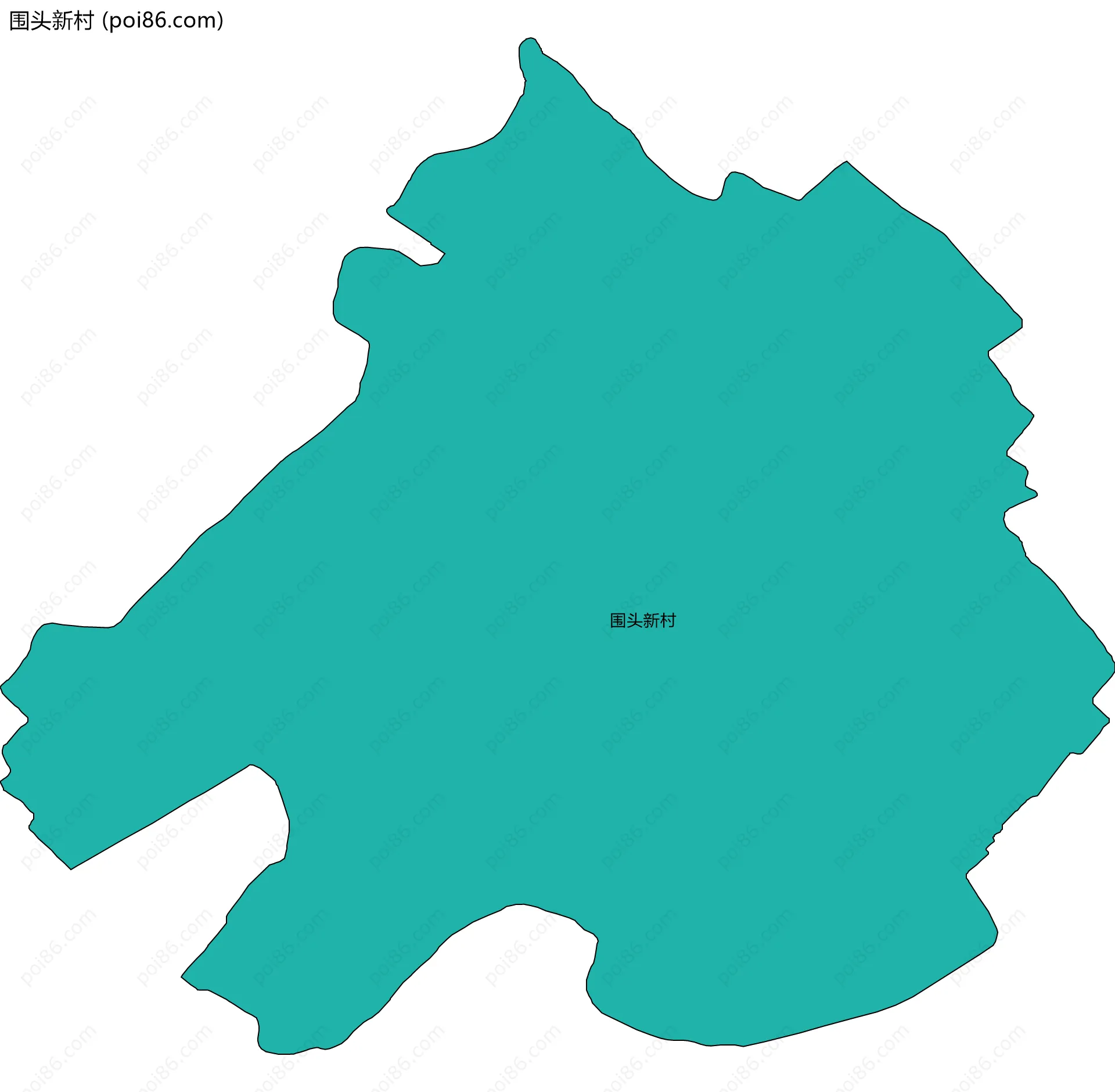 围头新村边界地图