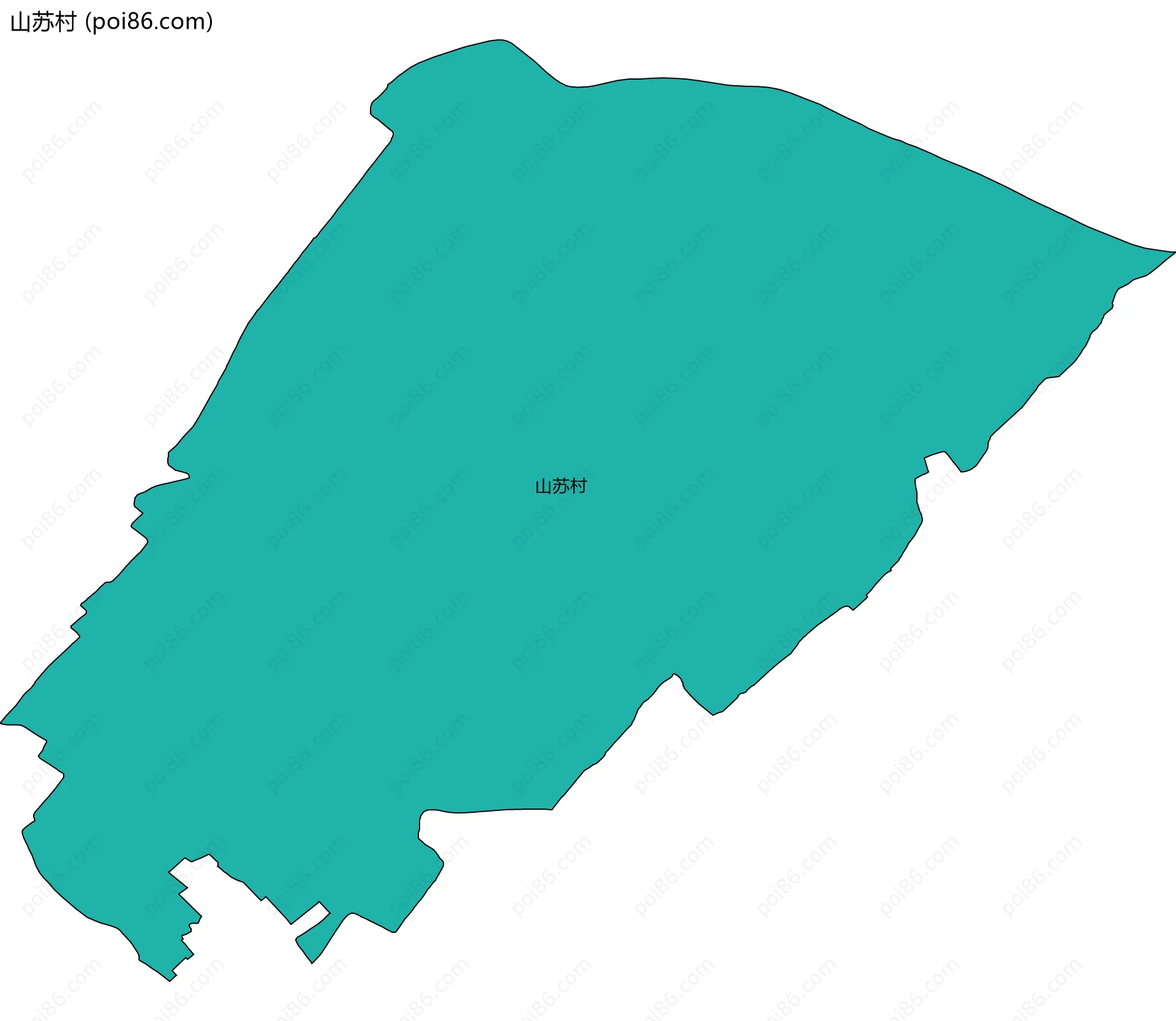 山苏村边界地图