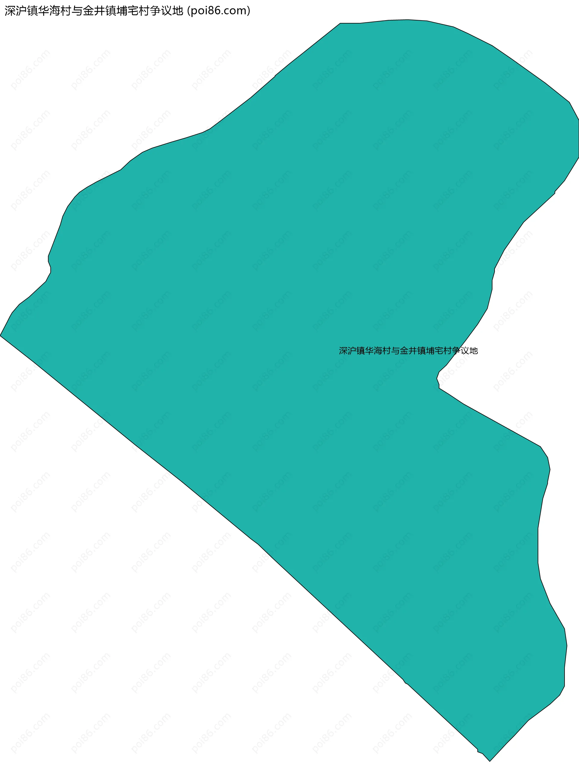 深沪镇华海村与金井镇埔宅村争议地边界地图