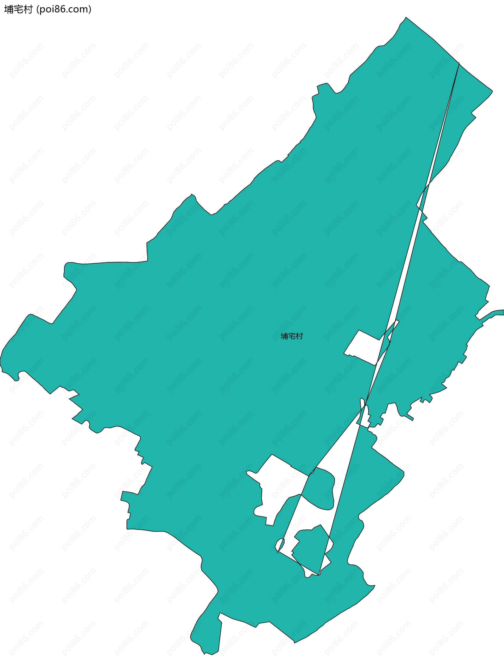 埔宅村边界地图