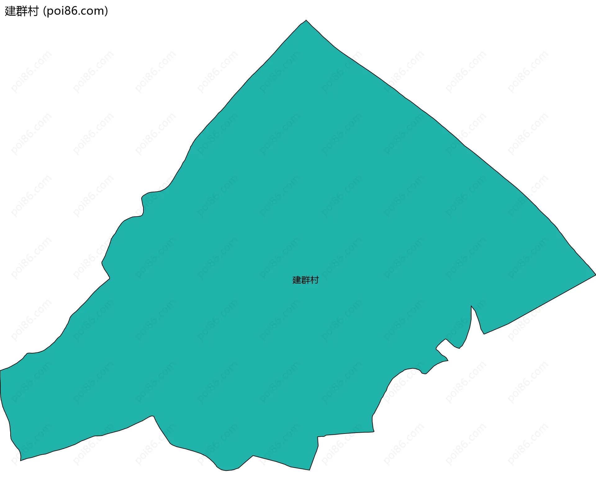 建群村边界地图