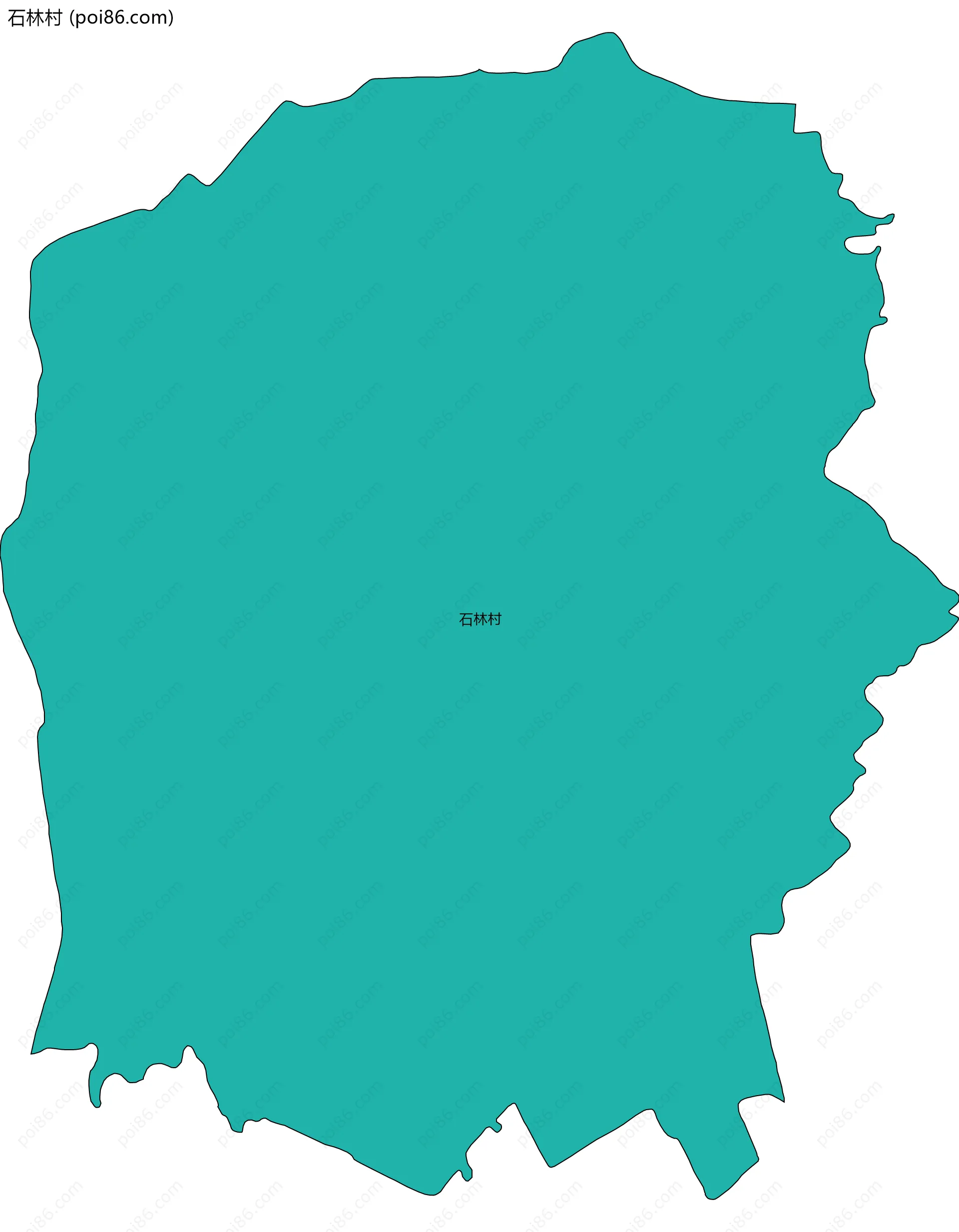 石林村边界地图