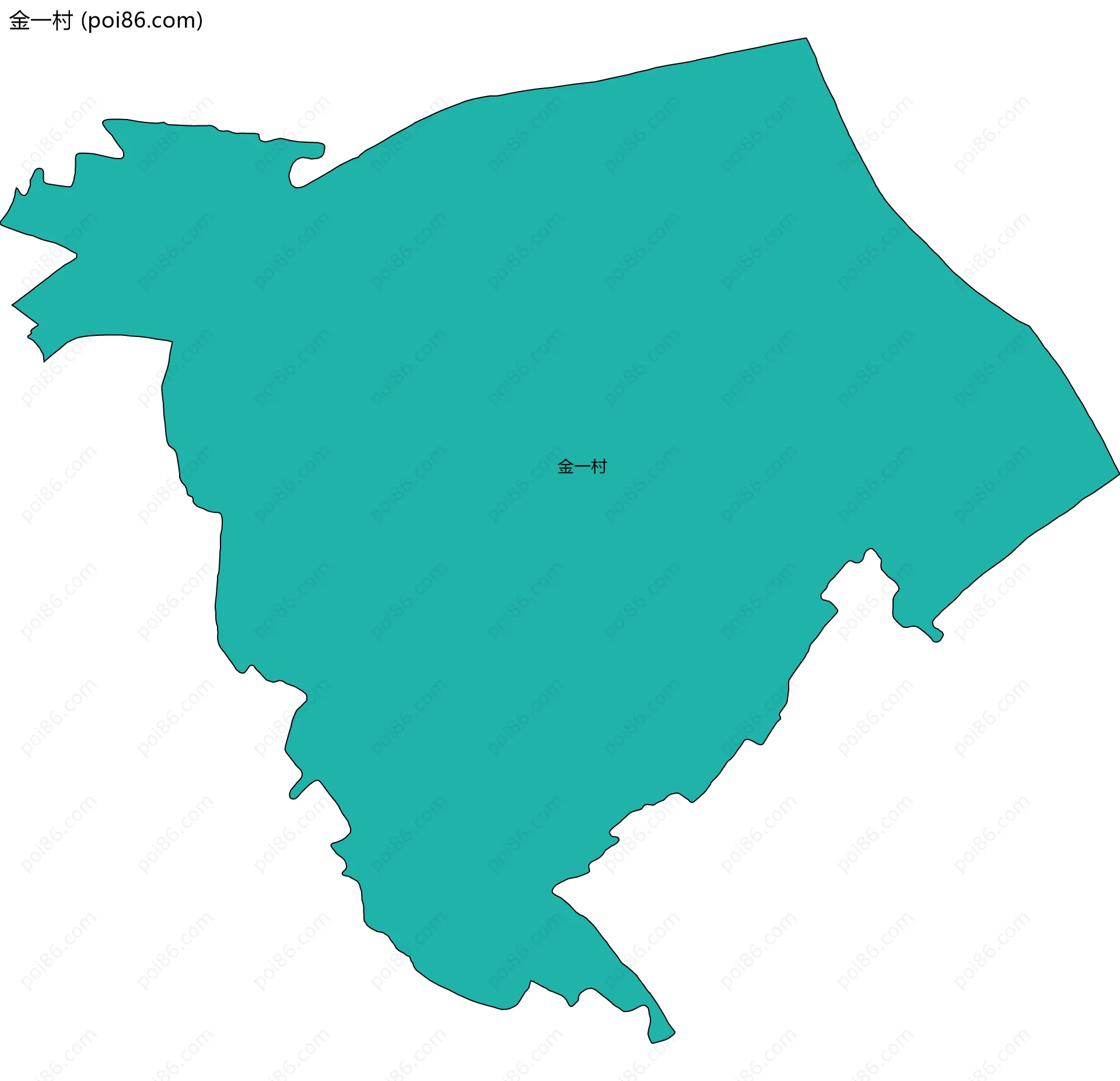 金一村边界地图