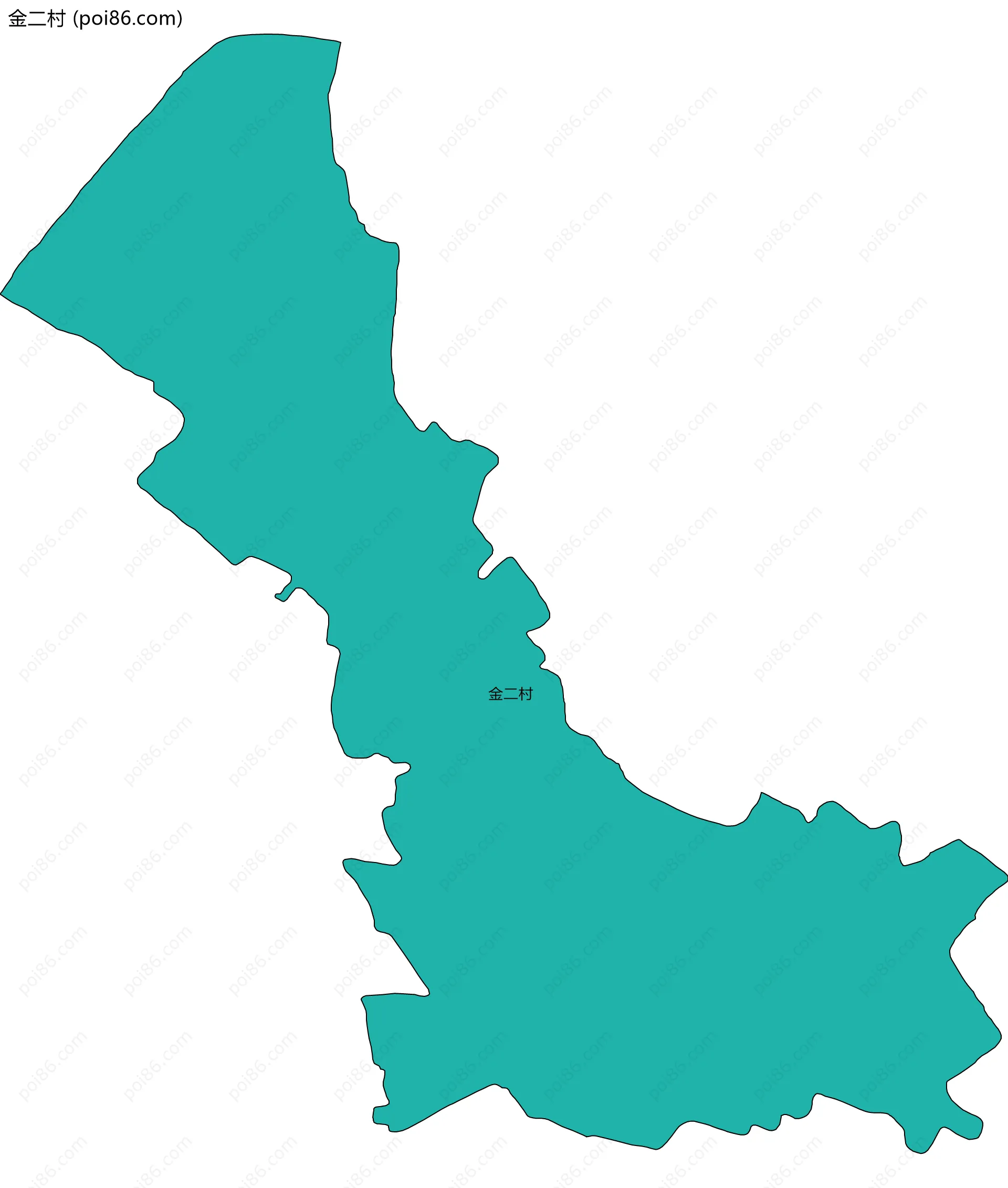 金二村边界地图
