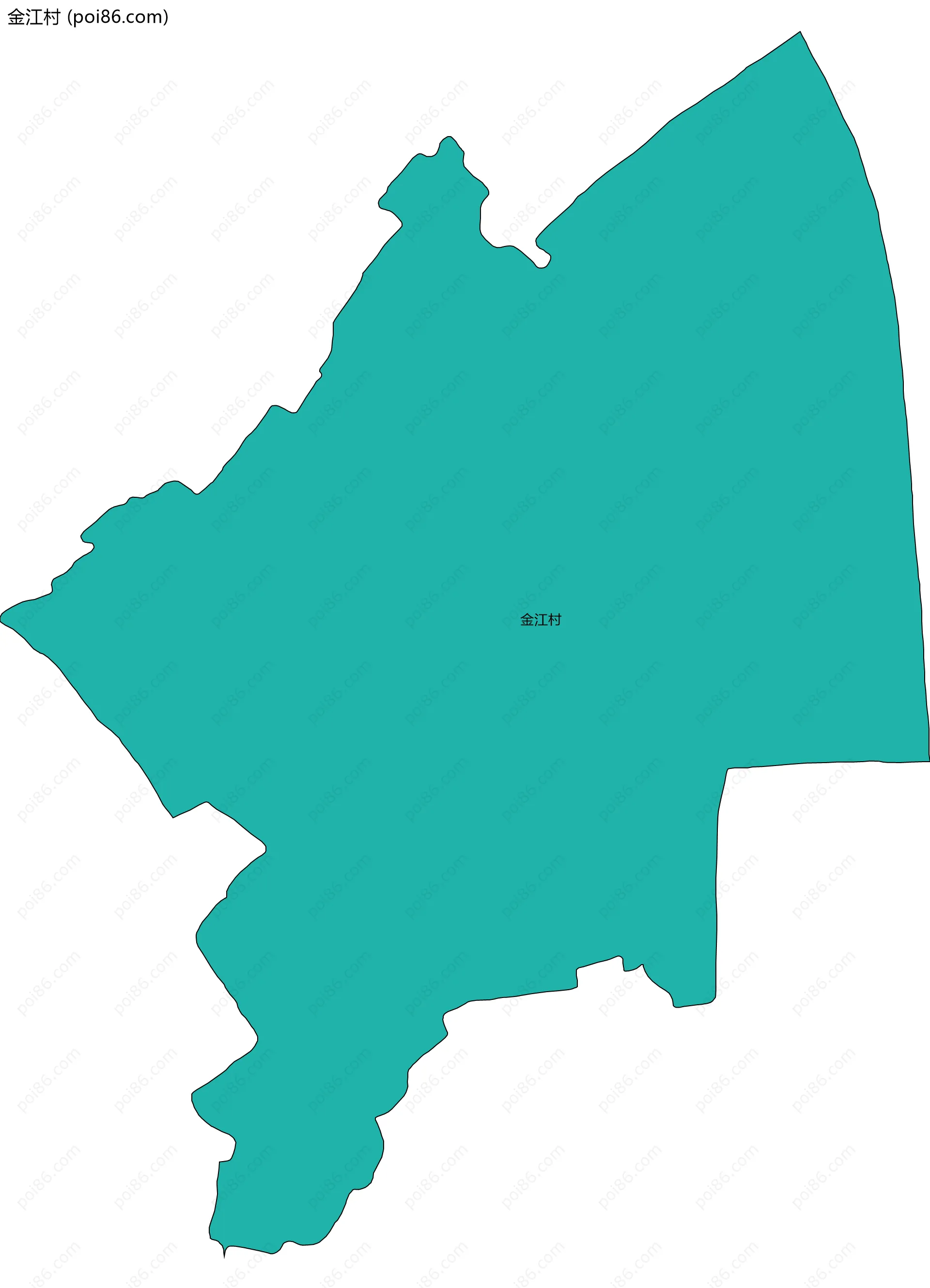 金江村边界地图